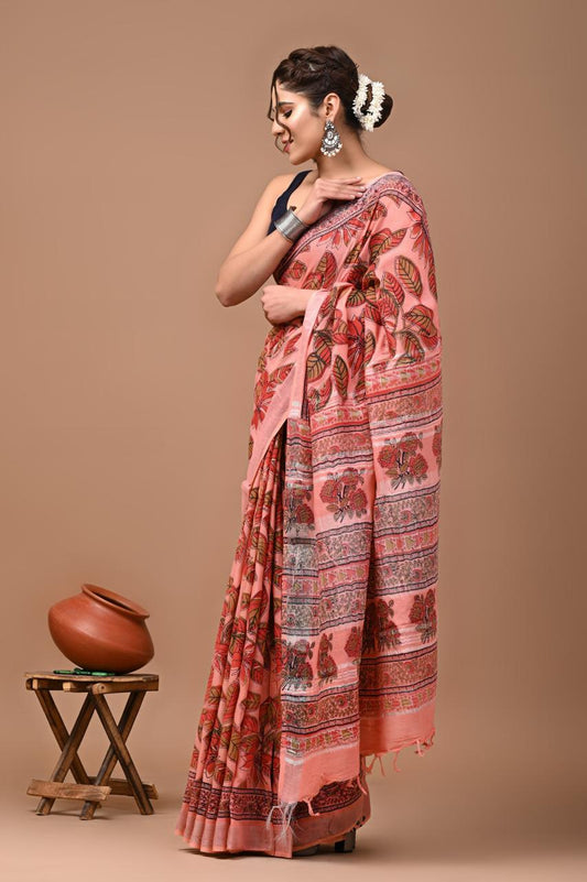 pink-handblock-print-cotton-linen-saree-zb132559_2_SareeButa.com