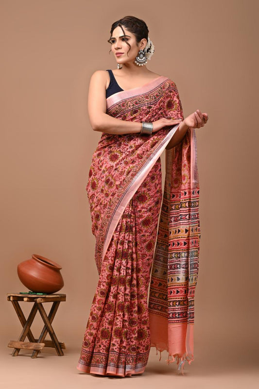 pink-handblock-print-cotton-linen-saree-zb132563_1_SareeButa.com