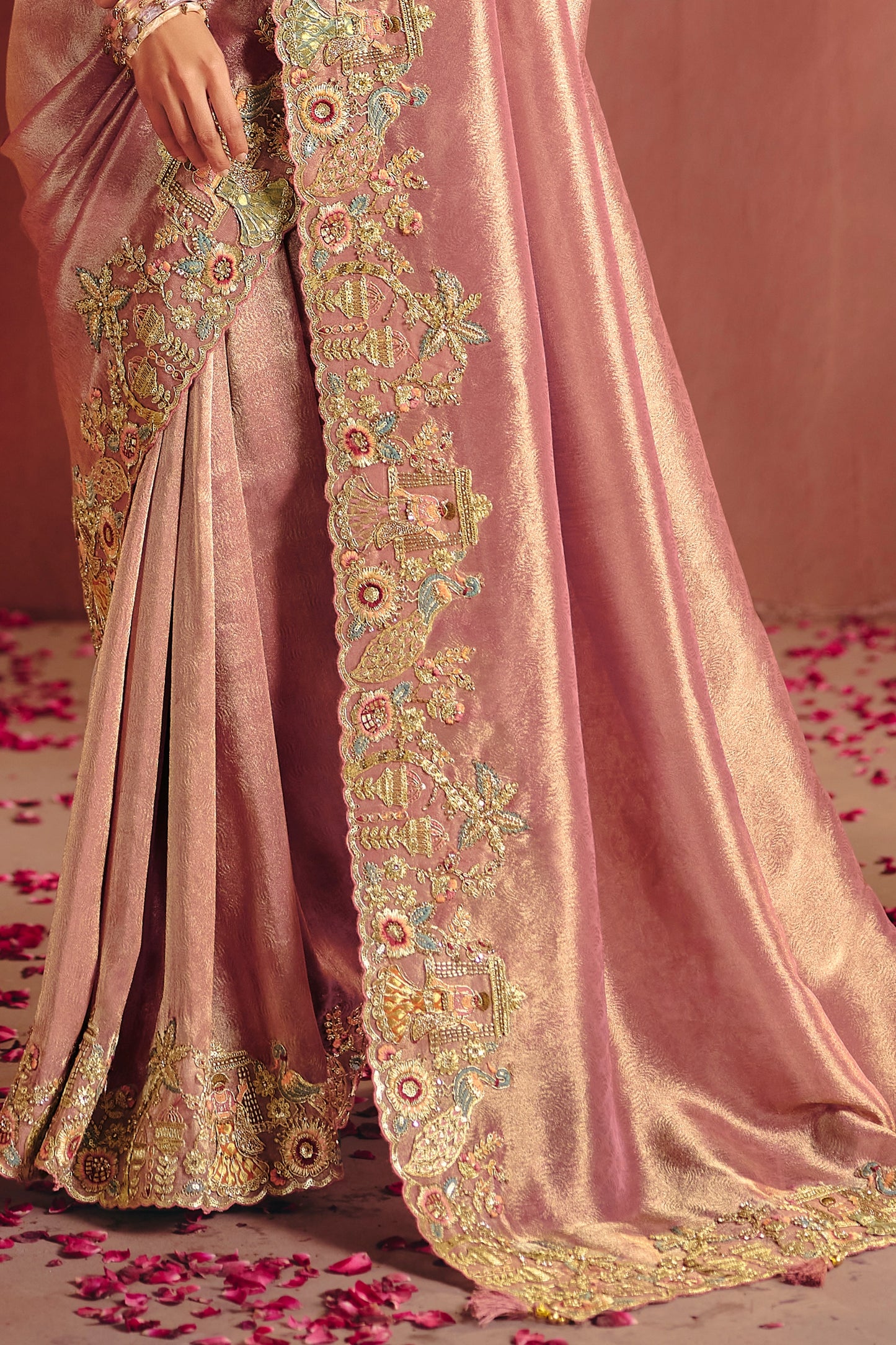 Pink Heavy Work Embroidered Silk Saree-SAR12076_4_SareeButa.com