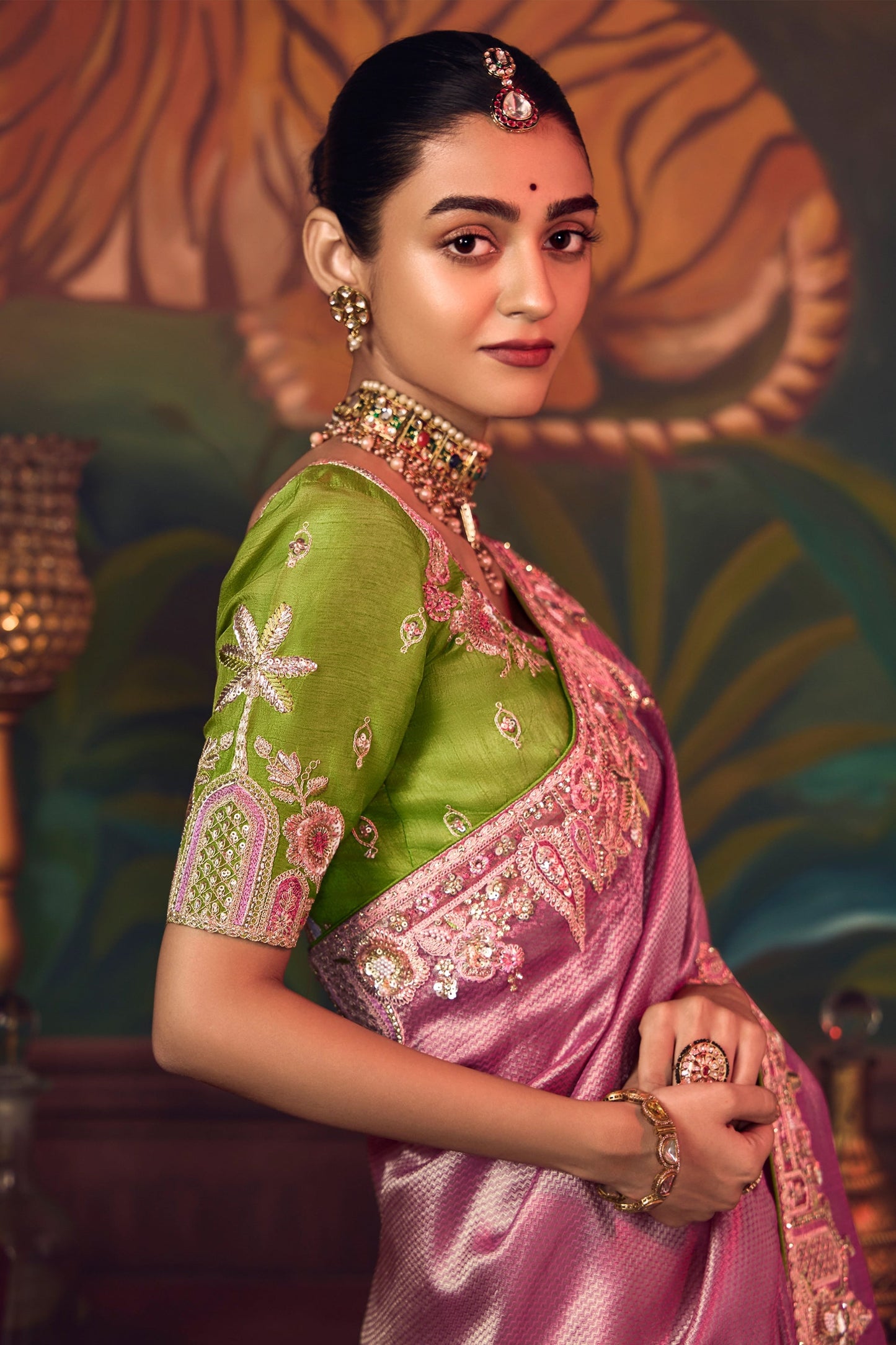 Pink Heavy Work Silk Saree-SAR10983_3_SareeButa.com
