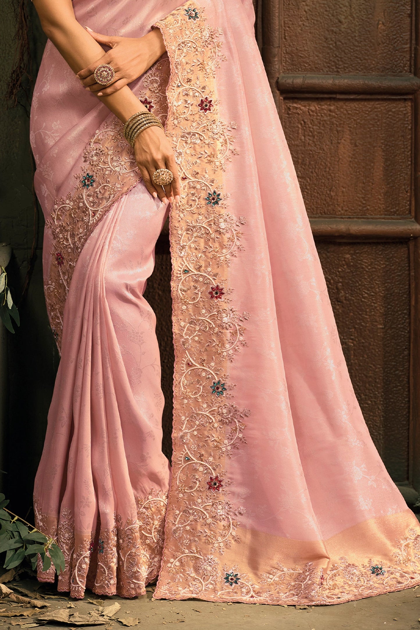 Pink Heavy Work Woven Silk Saree-SAR11588_5_SareeButa.com