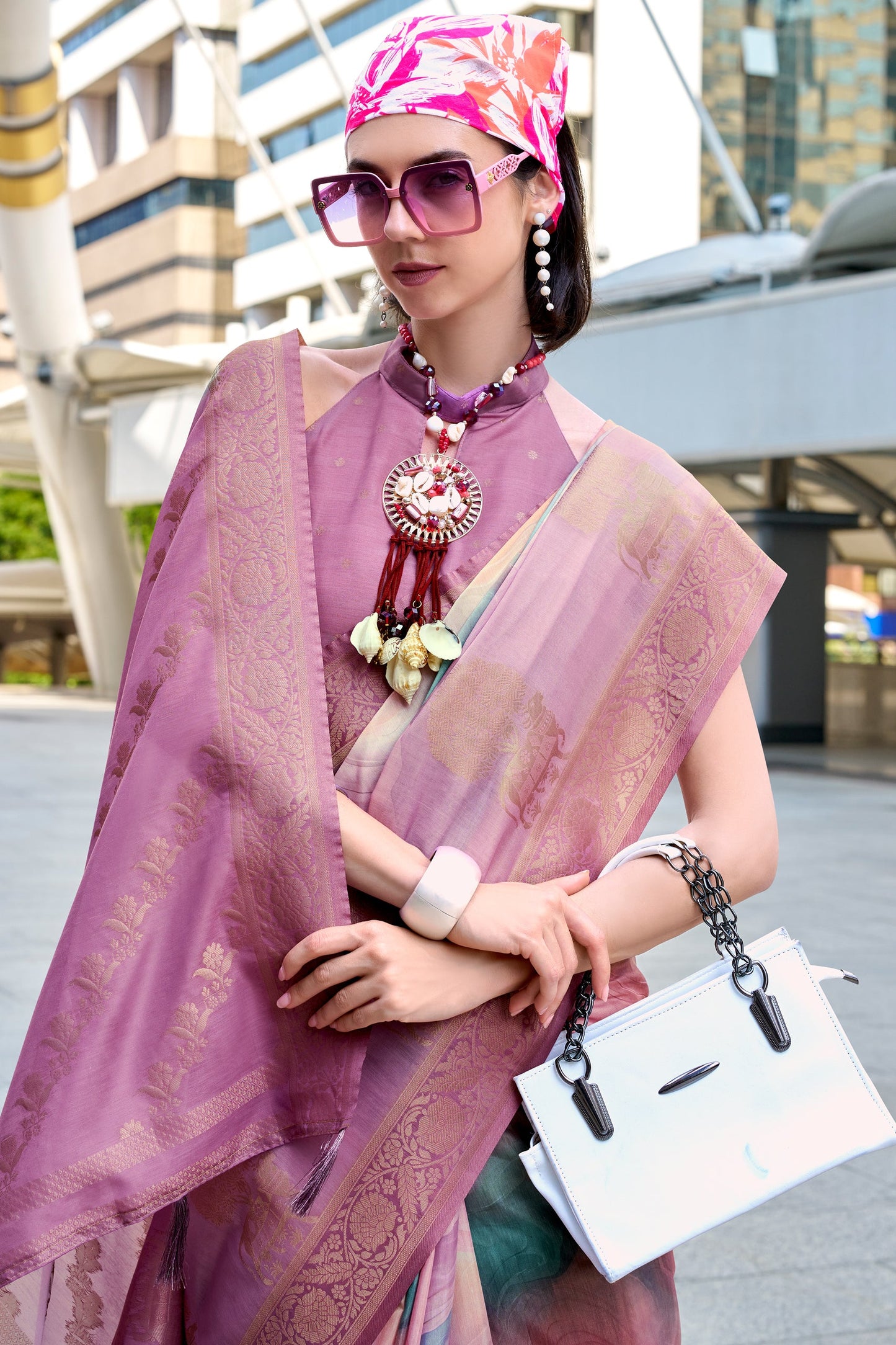 Pink Jacqaurd Silk Saree-ZB133855_2_SareeButa.com