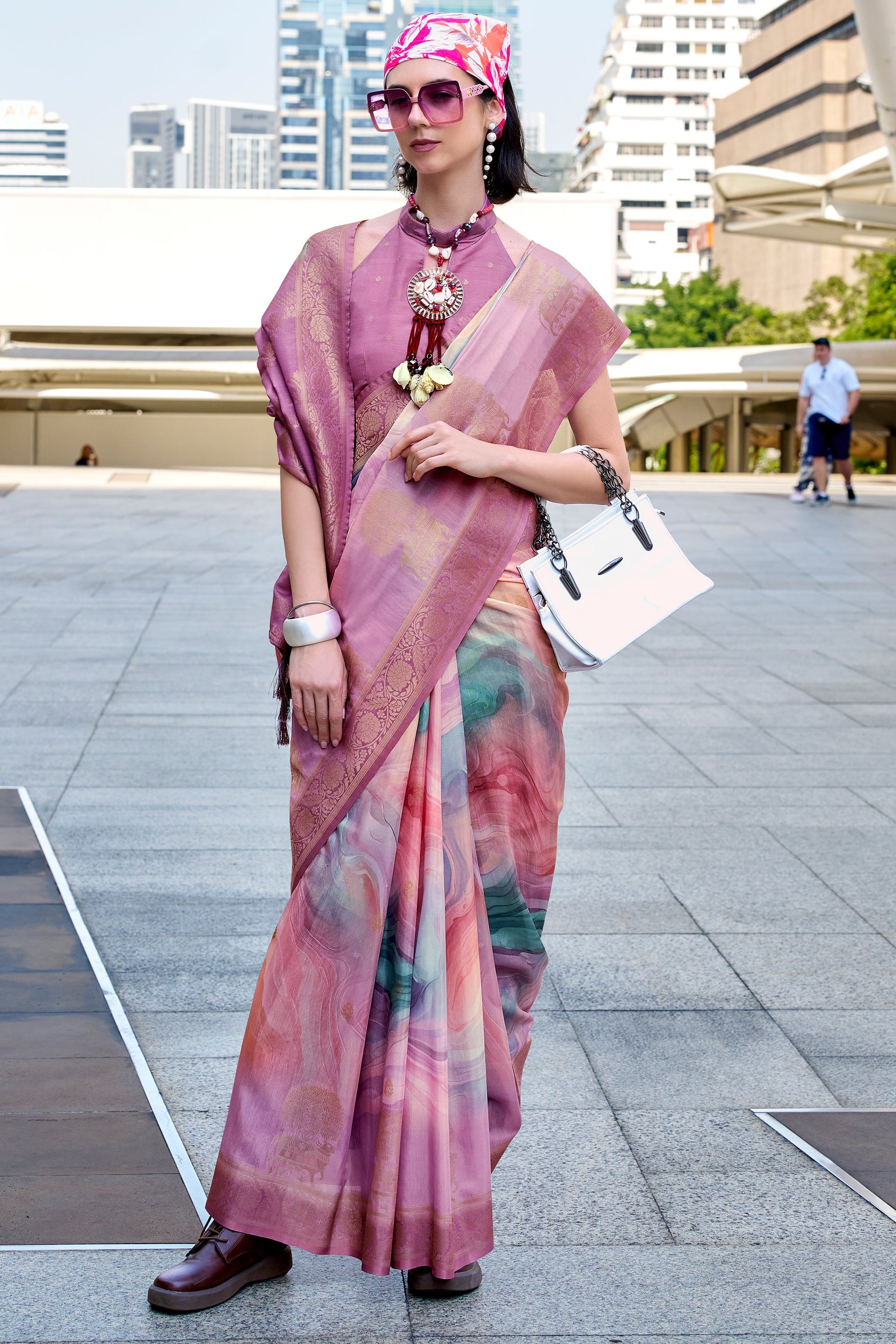 Pink Jacqaurd Silk Saree-ZB133855_3_SareeButa.com