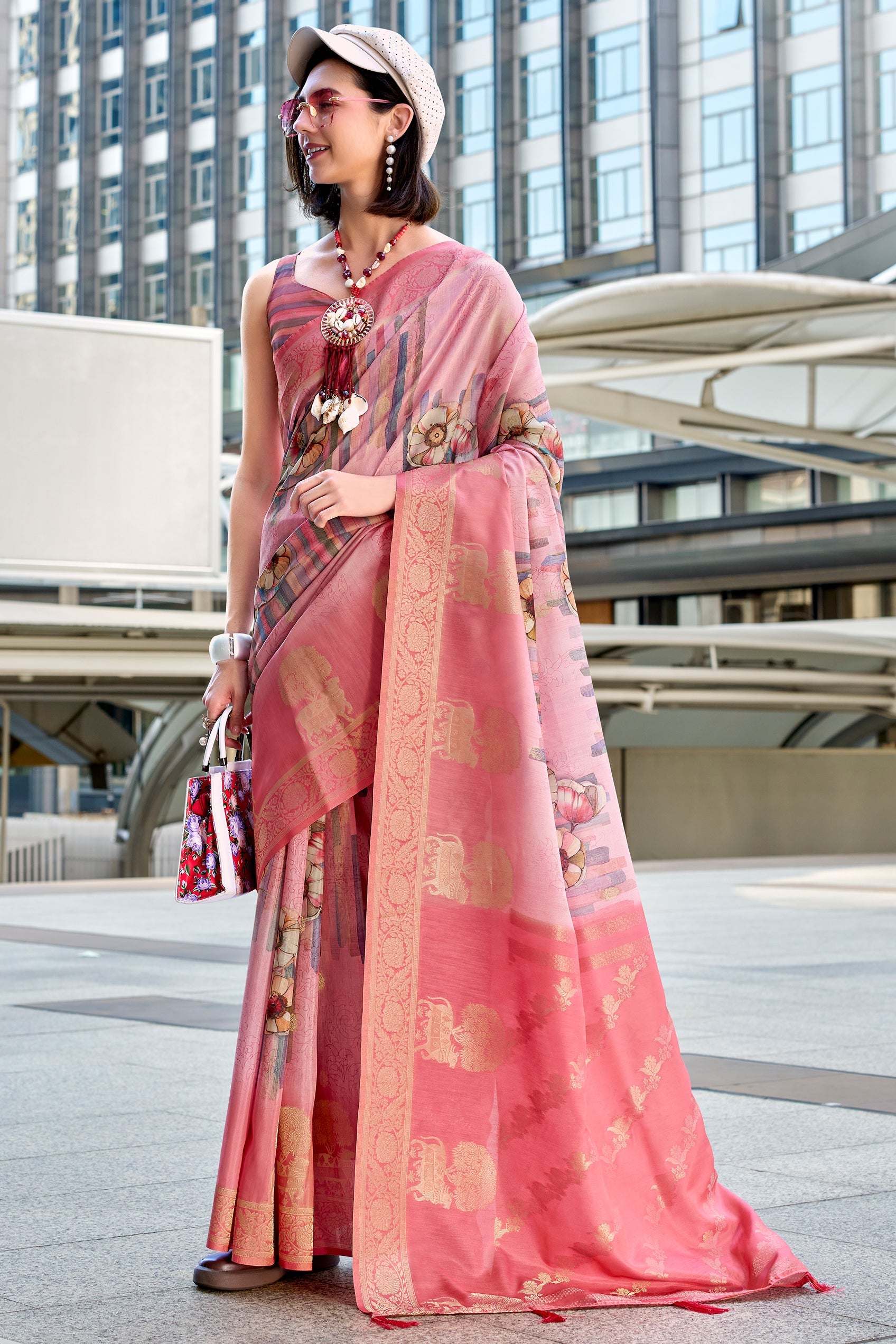 Pink Jacqaurd Silk Saree-ZB133858_1_SareeButa.com