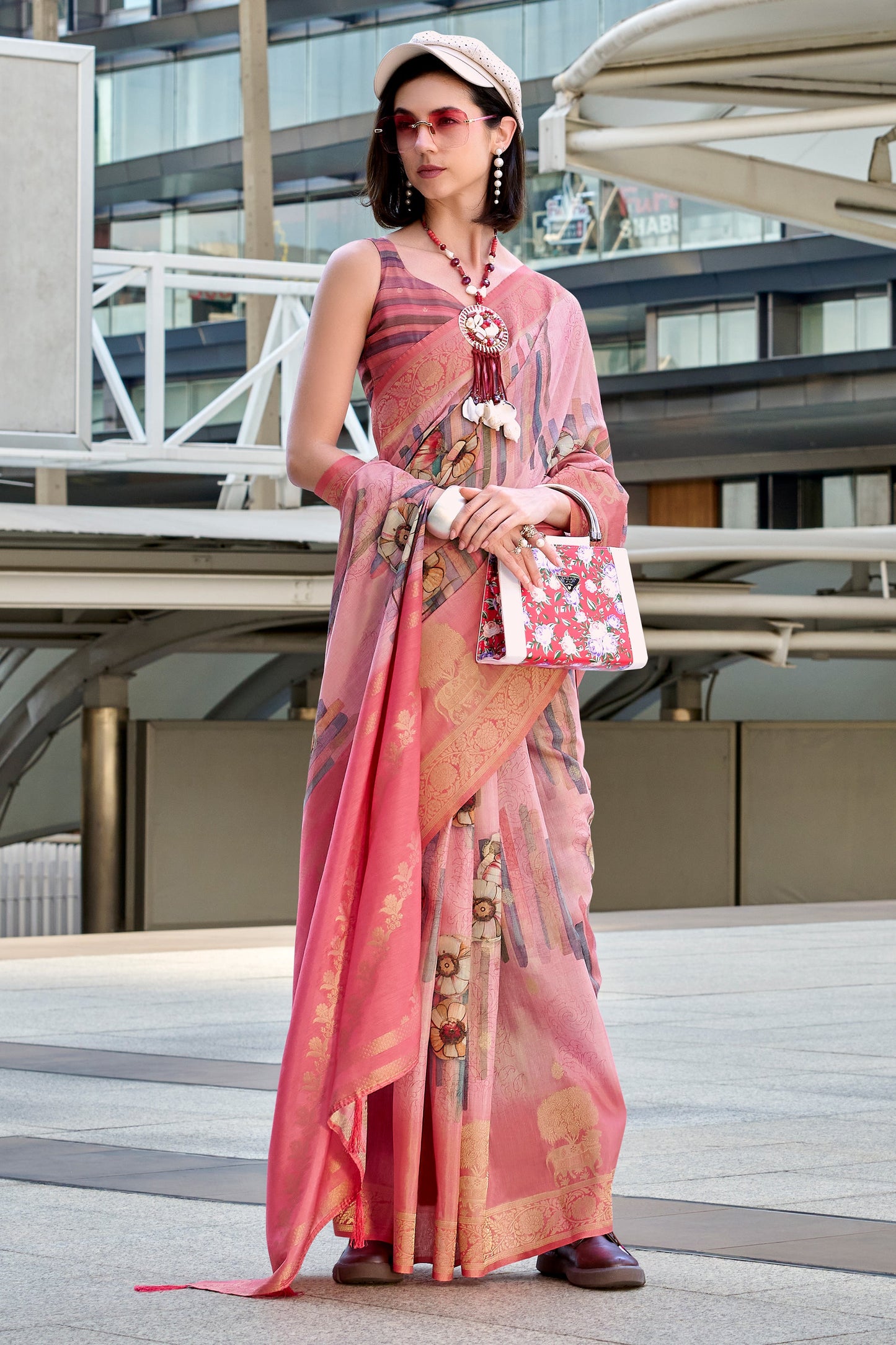 Pink Jacqaurd Silk Saree-ZB133858_3_SareeButa.com