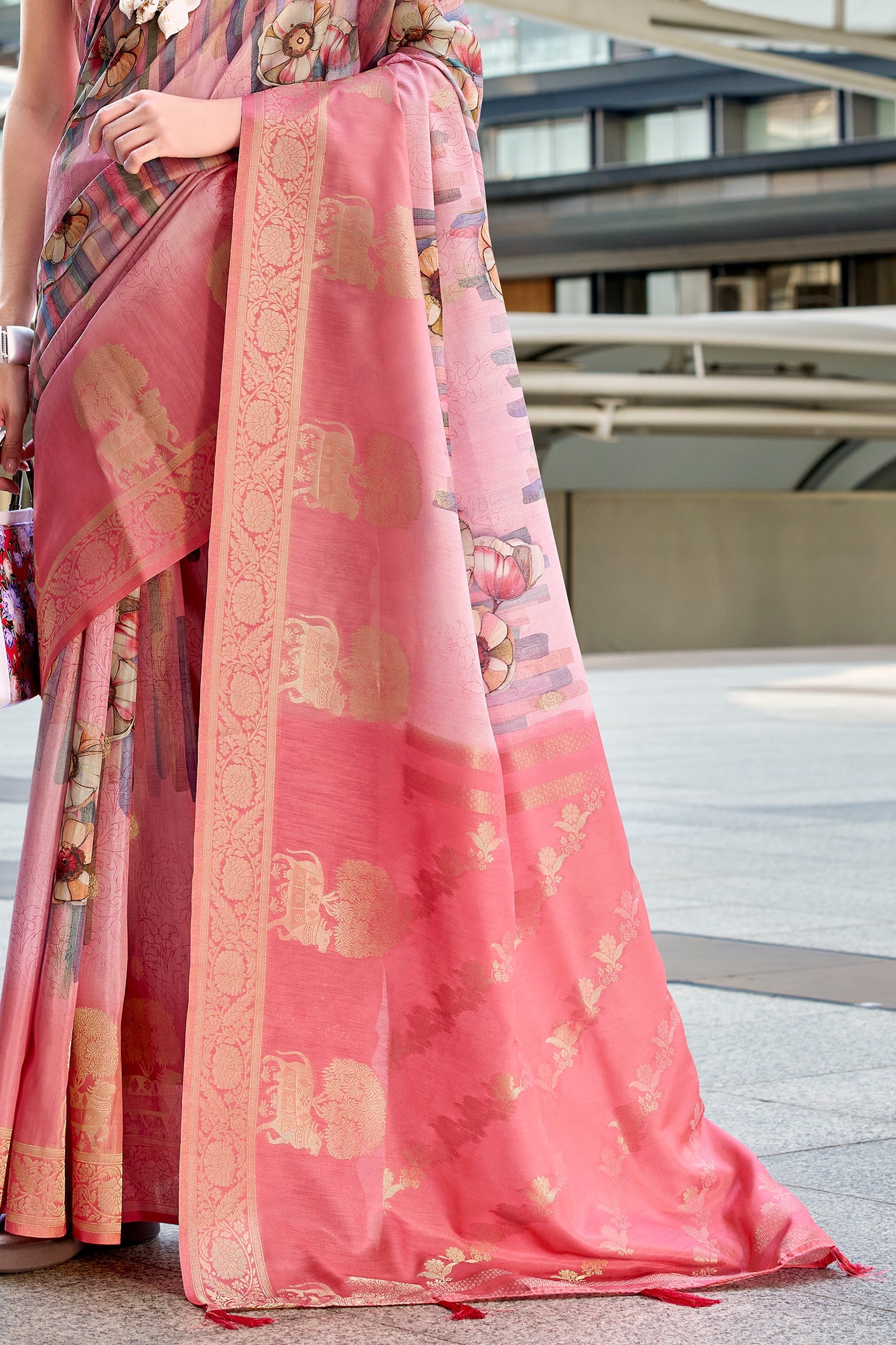 Pink Jacqaurd Silk Saree-ZB133858_4_SareeButa.com