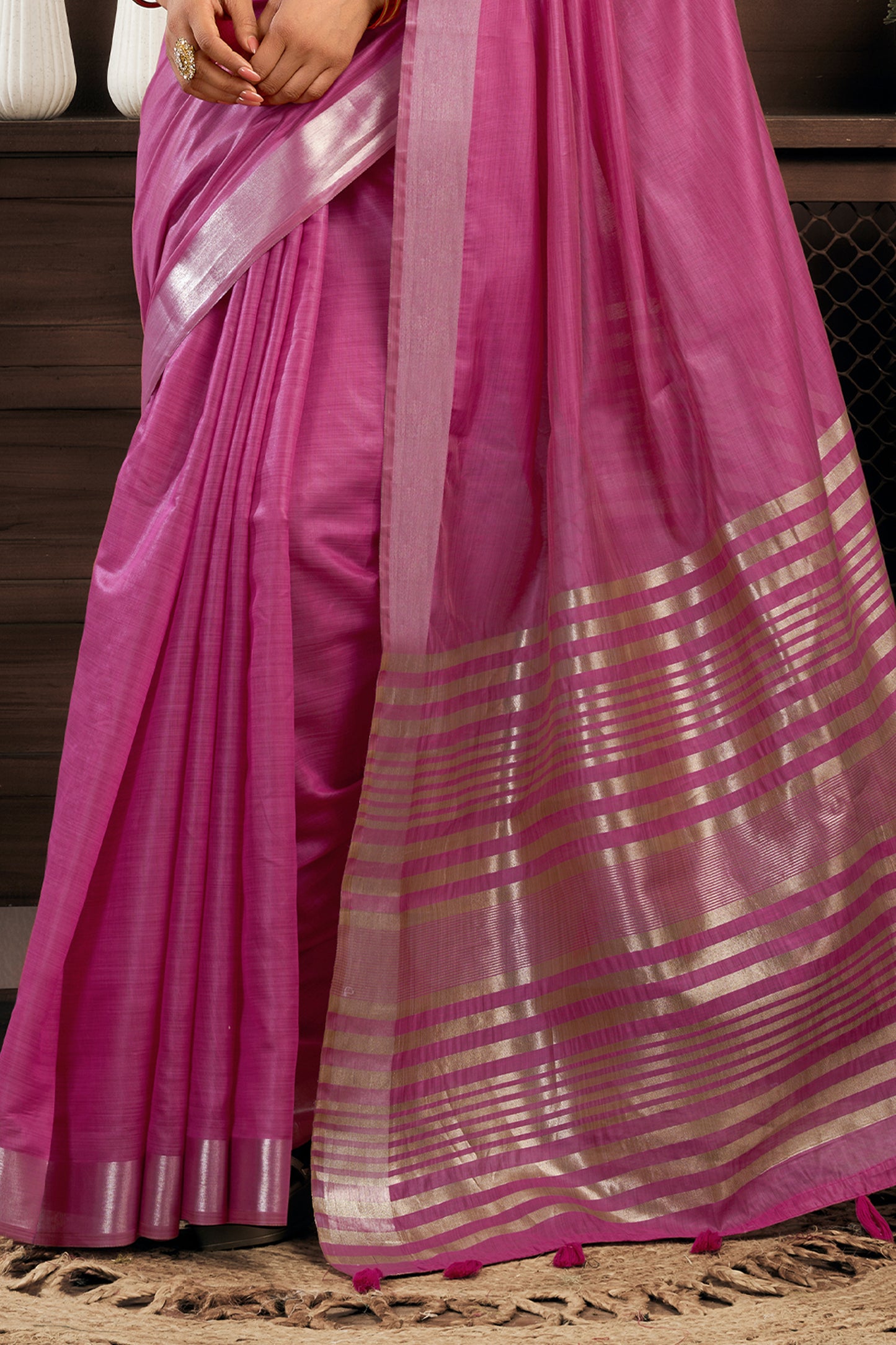 Pink Khadi Cotton Saree-SAR12654_4_SareeButa.com