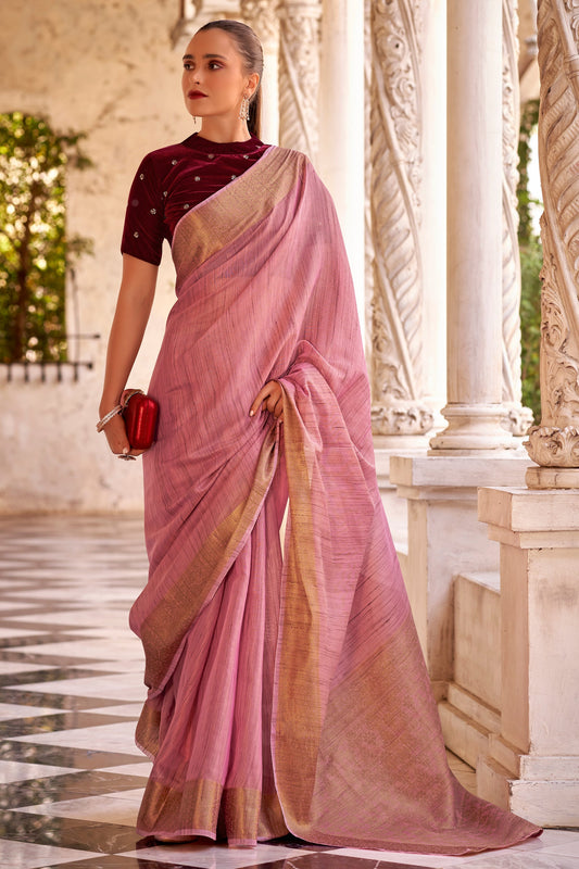 pink-linen-silk-saree-zb132470_1_SareeButa.com