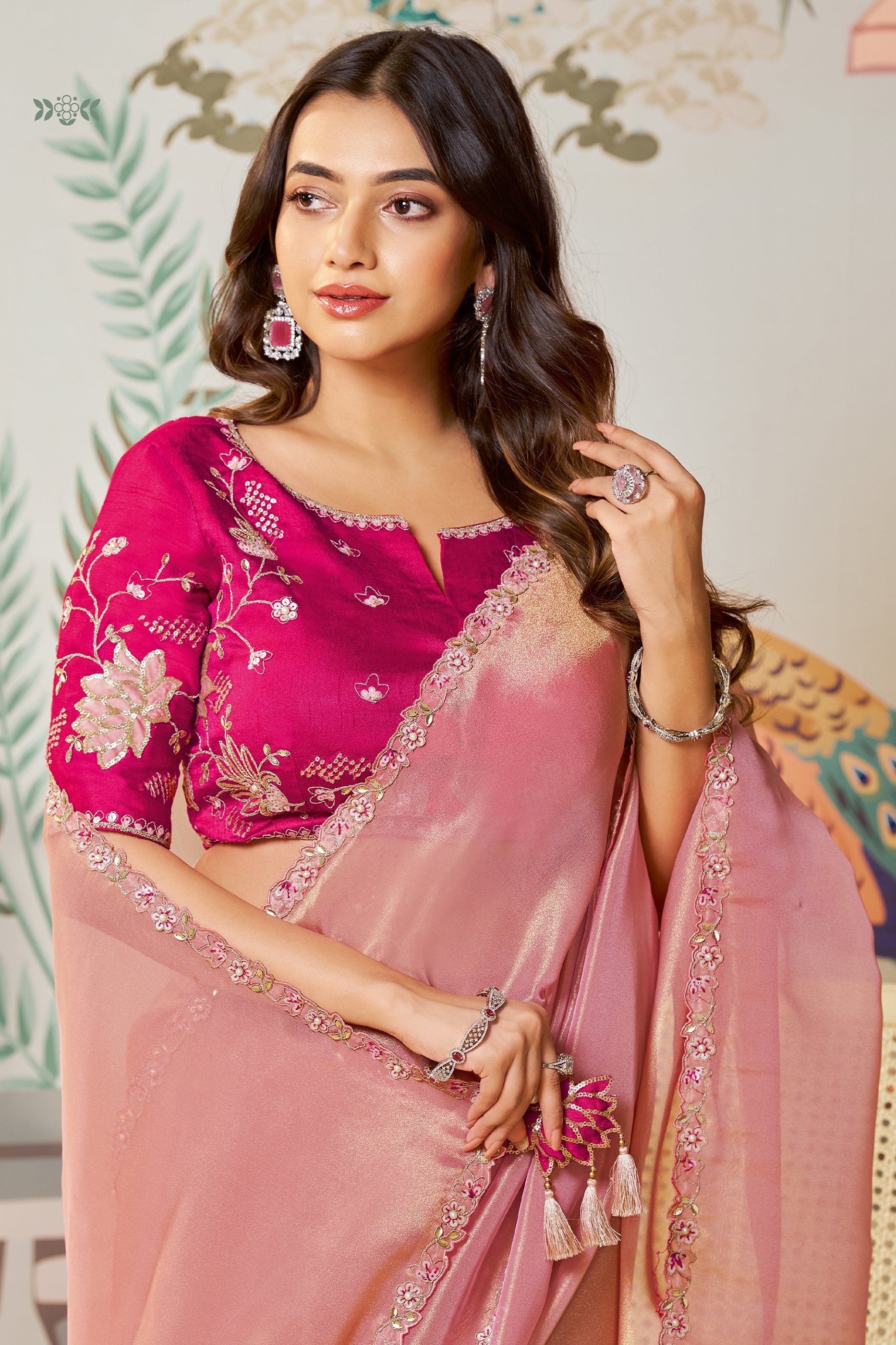 Pink Organza Silk Saree-SAR10469_2_SareeButa.com