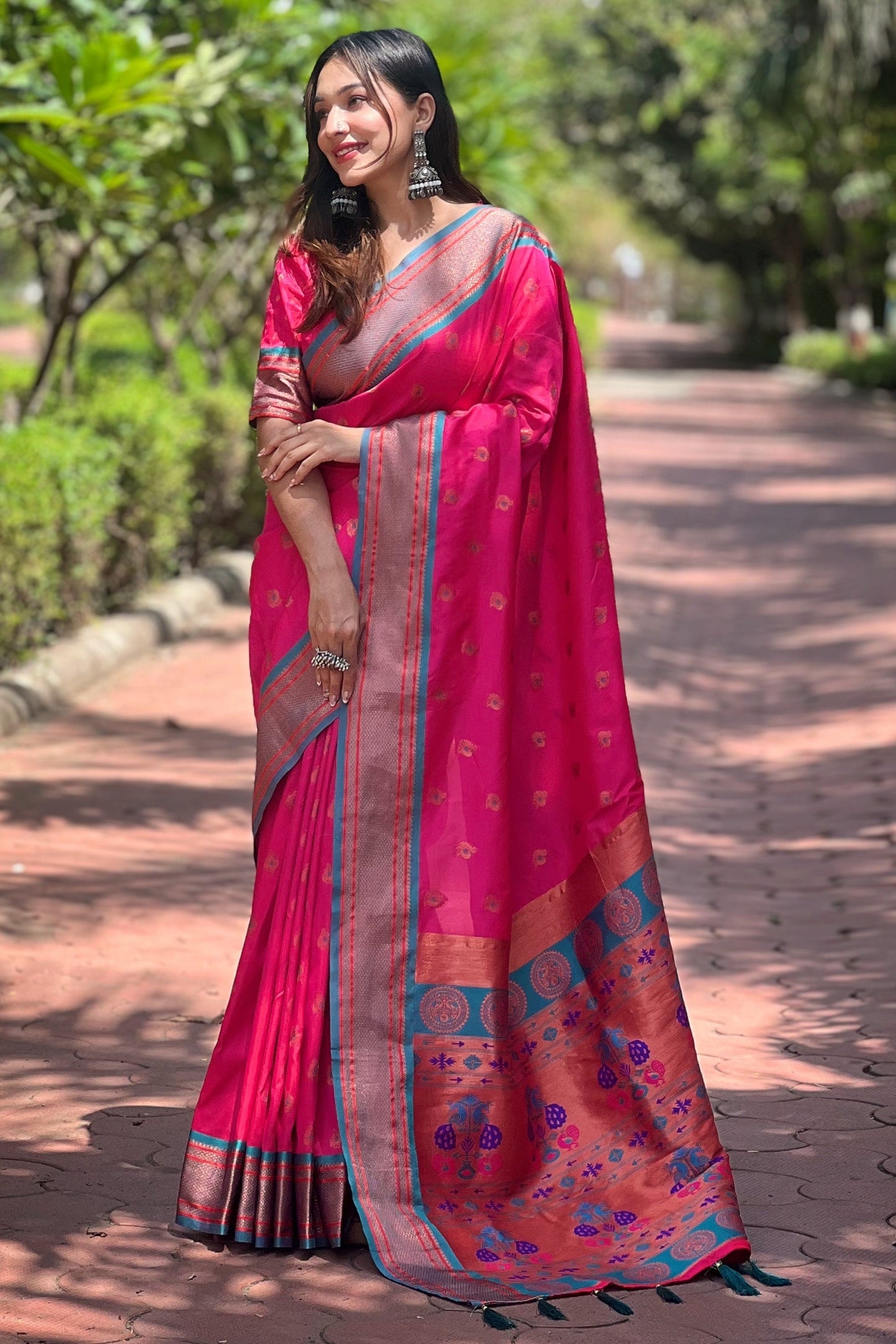 Pink Paithani Saree-ZB133095_1_SareeButa.com