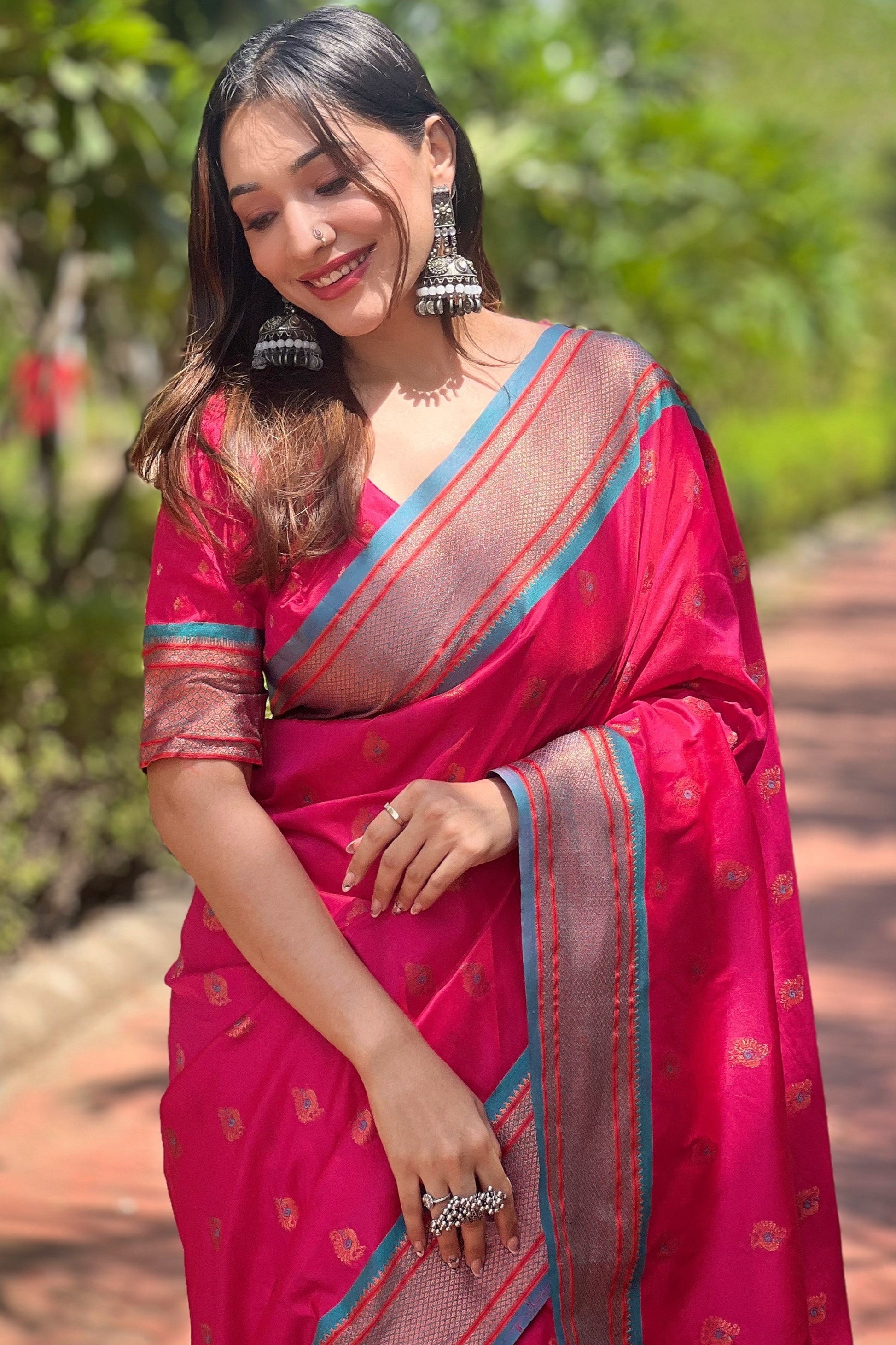 Pink Paithani Saree-ZB133095_2_SareeButa.com