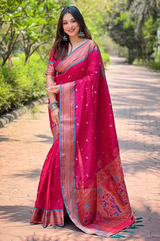 Pink Paithani Saree-ZB133103_1_SareeButa.com