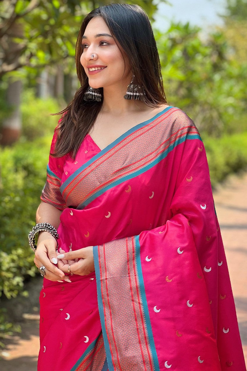 Pink Paithani Saree-ZB133103_2_SareeButa.com