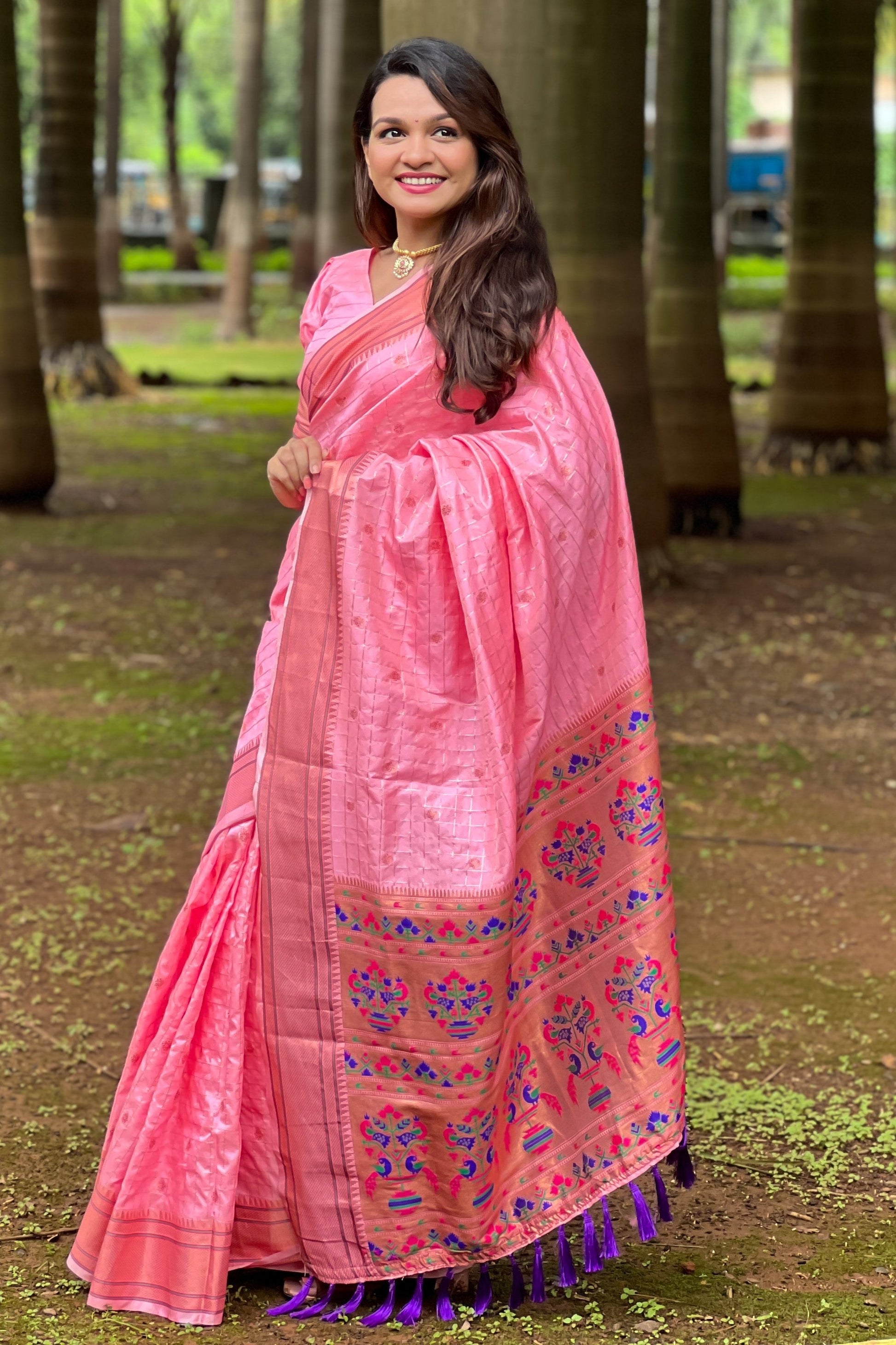 Pink Paithani Saree-ZB133112_3_SareeButa.com