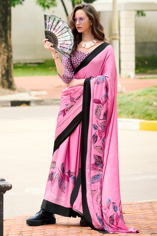 pink-printed-satin-saree-zb132483_1_SareeButa.com