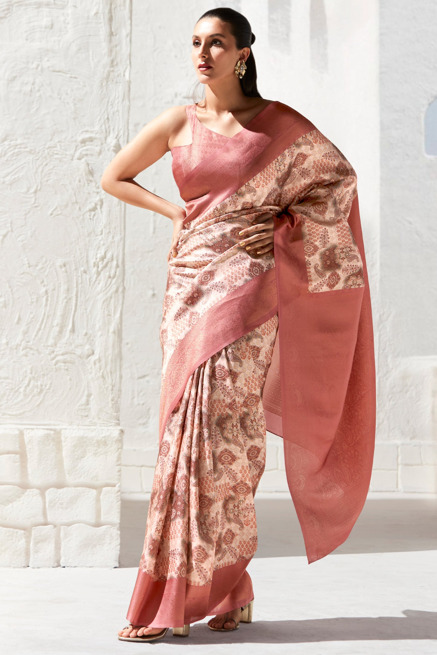 Pink Printed Silk Saree-ZB133411_3_SareeButa.com