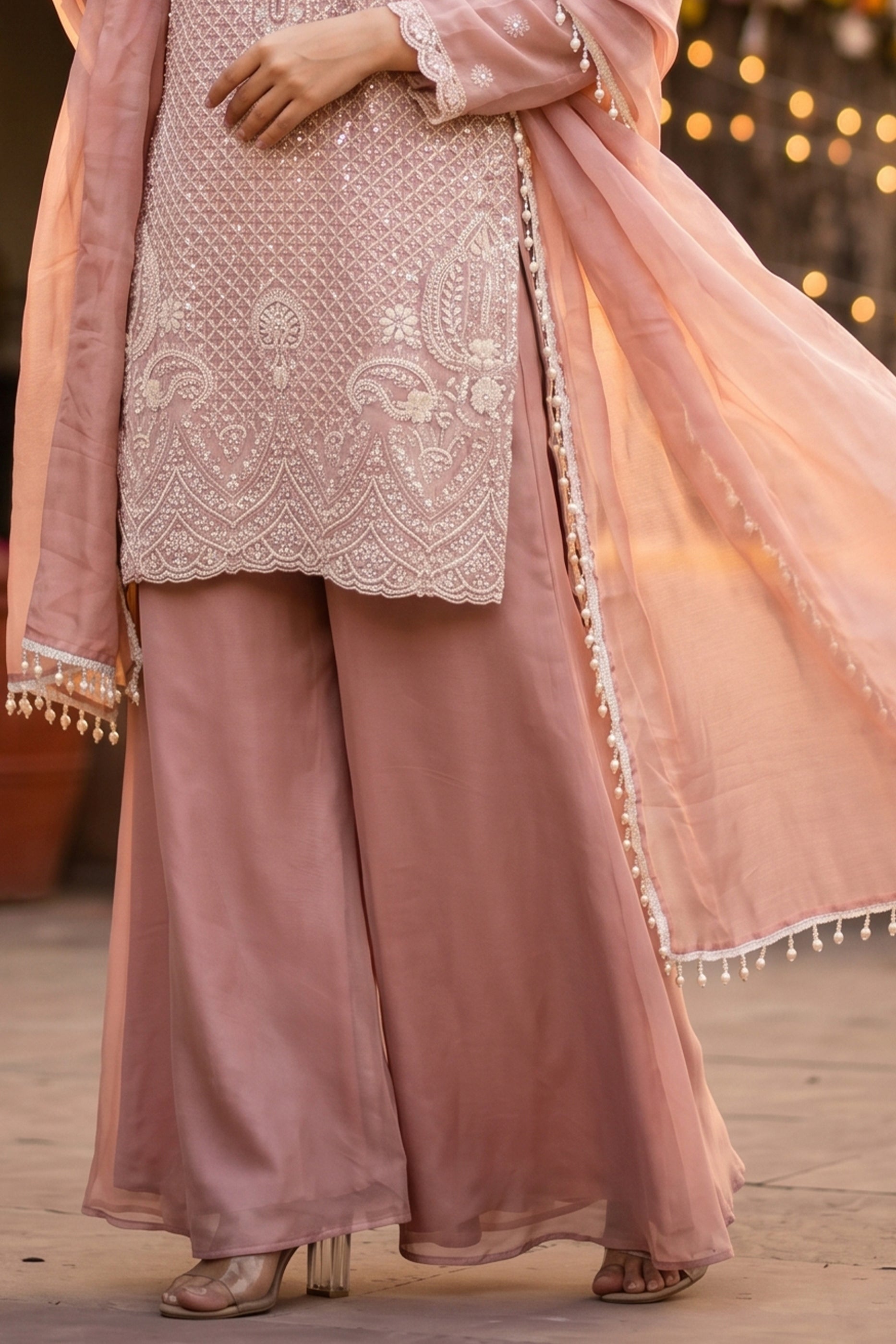 Pink Readymade Bead Work Chinon Suit-SAR12995_5_SareeButa.com