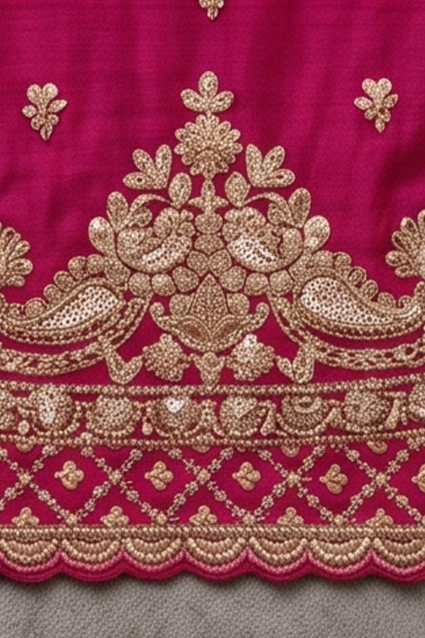 Pink Readymade Bead Work Chinon Suit-SAR13011_5_SareeButa.com