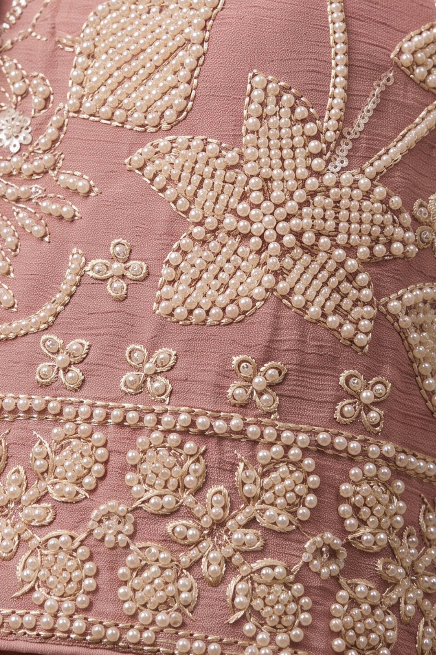 Pink Readymade Bead Work Chinon Suit-SAR13042_5_SareeButa.com