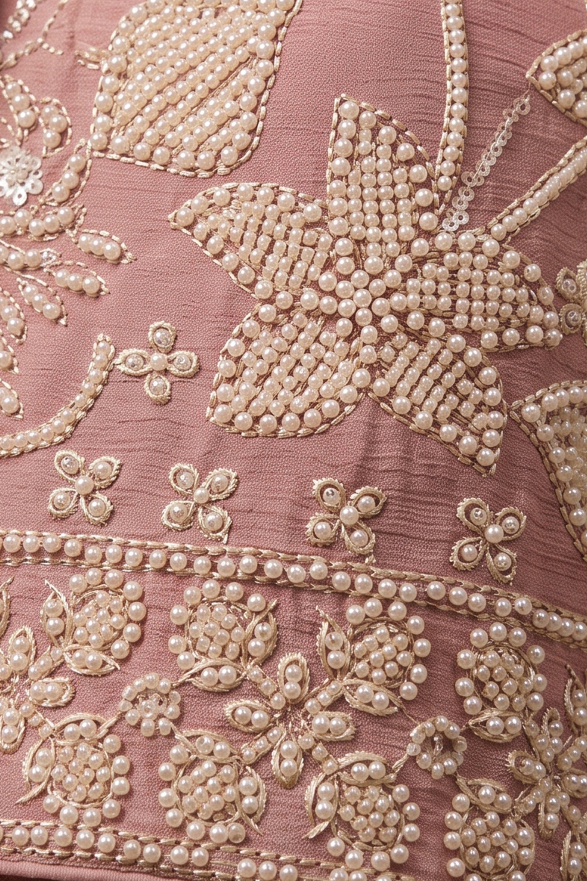 Pink Readymade Bead Work Chinon Suit-SAR13042_5_SareeButa.com