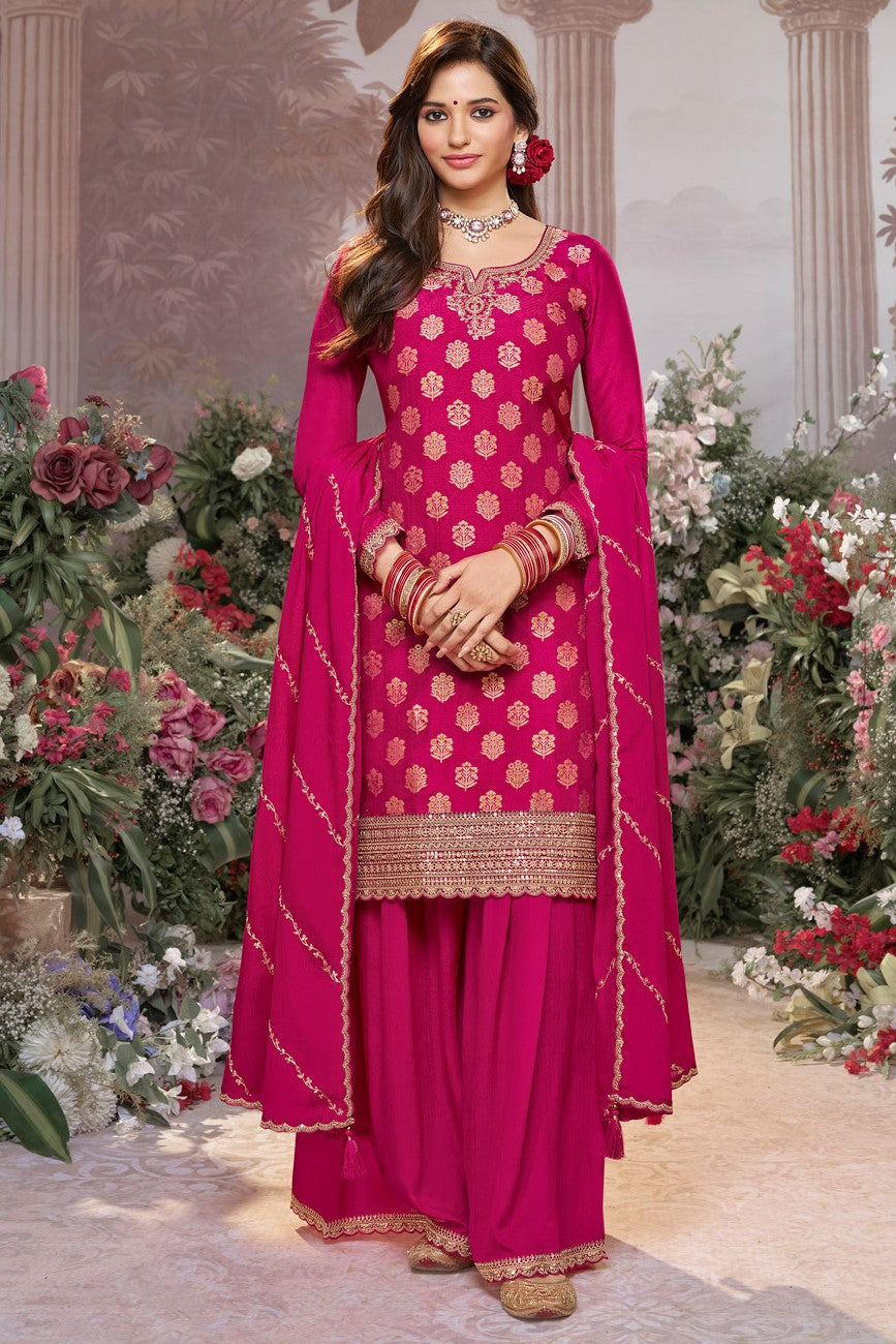 Pink Readymade Dola Silk Sharara Suit-SS966_1_SareeButa.com