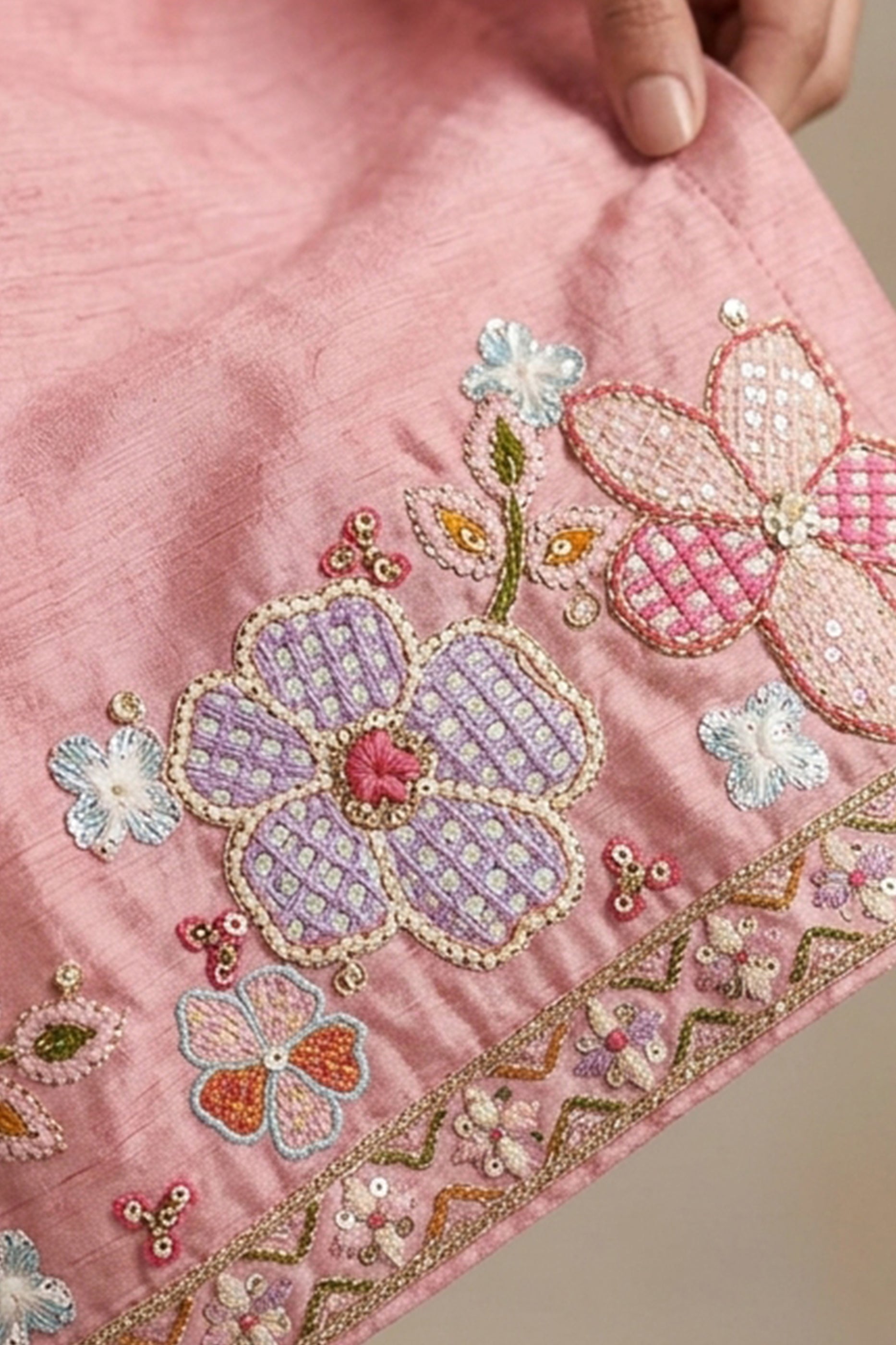 Pink Readymade Embroidered Chinon Sharara Suit-SAR13006_5_SareeButa.com
