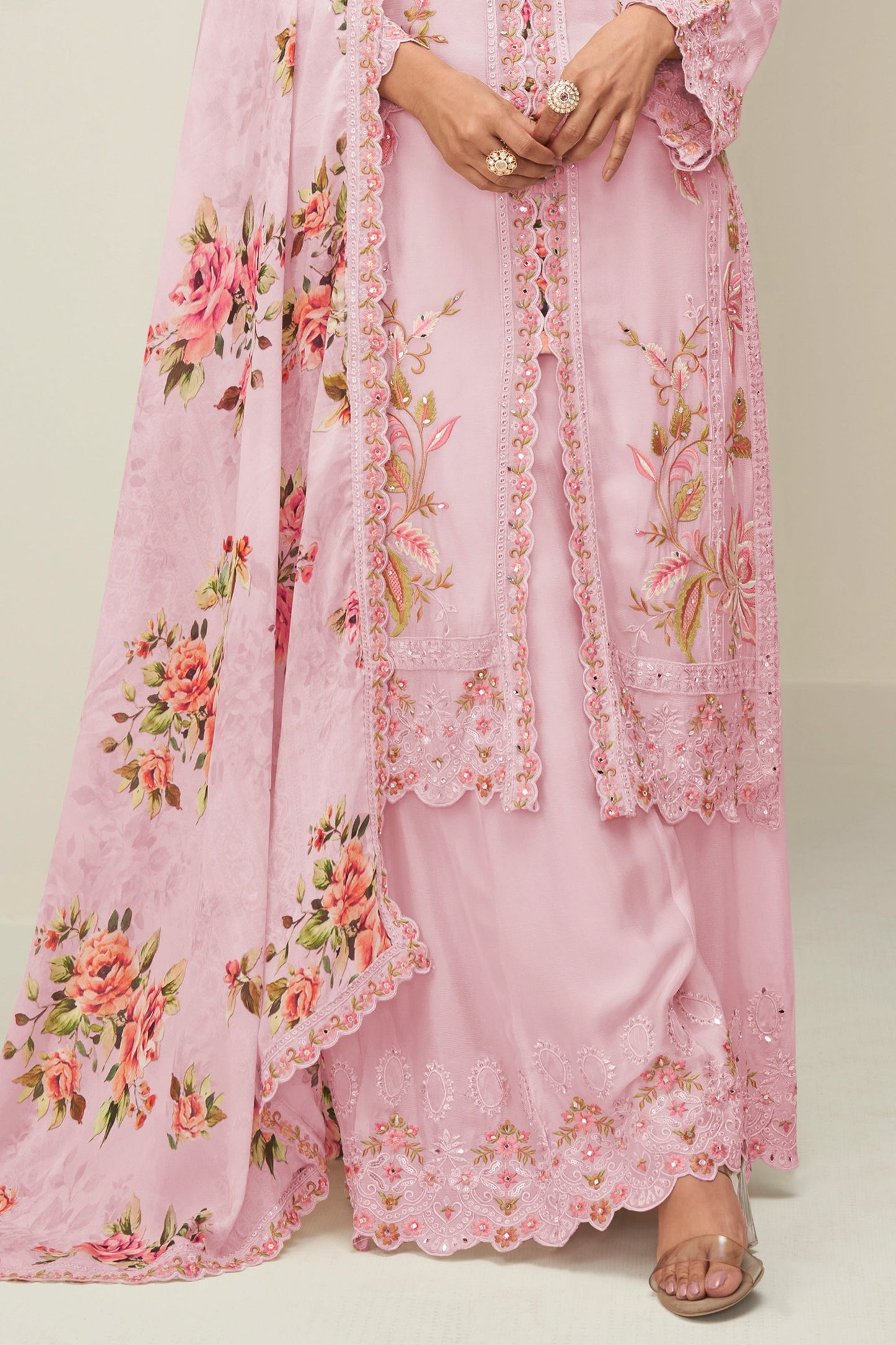 Pink Readymade Embroidered Chinon Silk Suit-SAR10530_4_SareeButa.com
