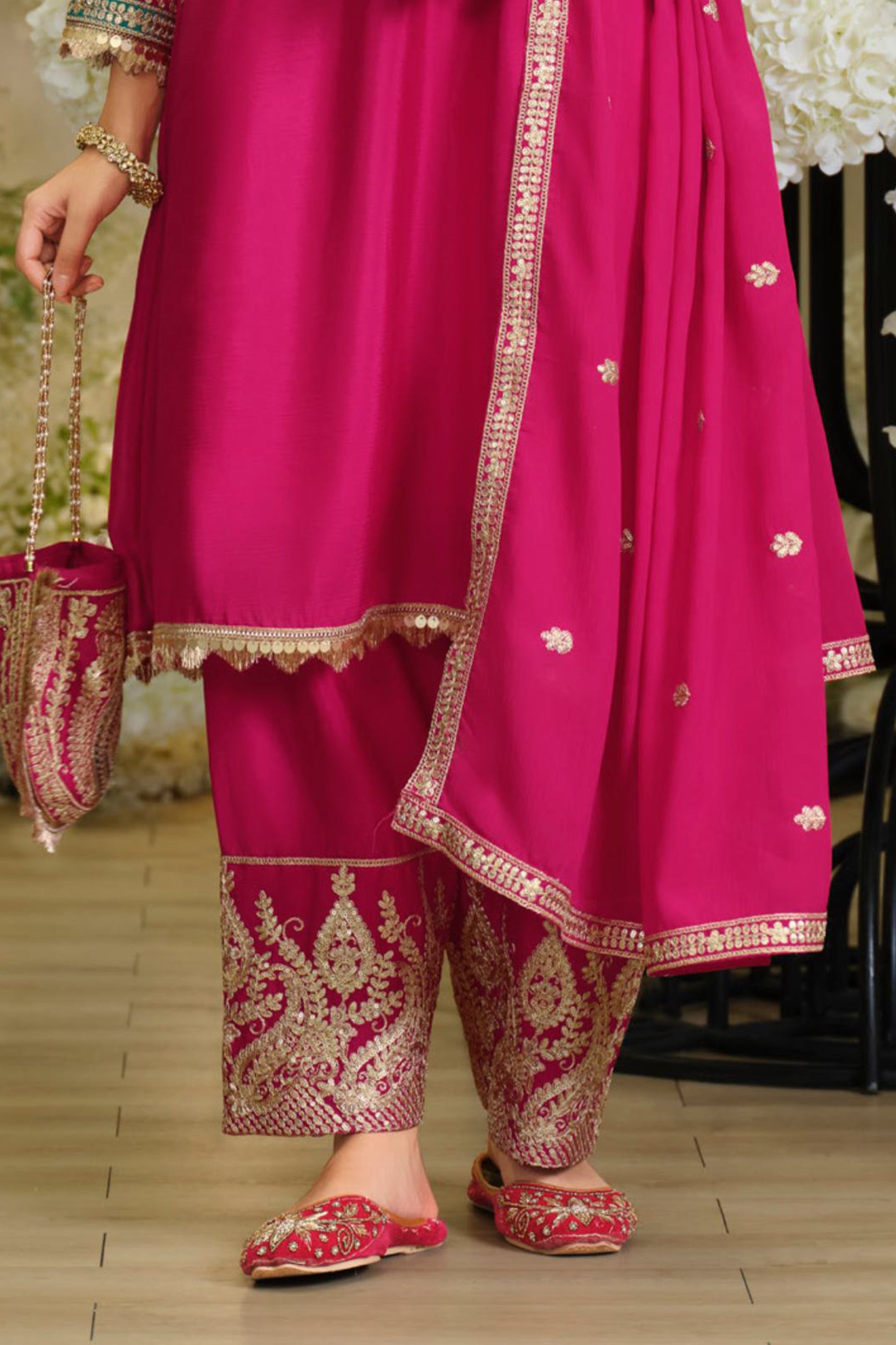Pink Readymade Embroidered Chinon Suit-SAR12001_5_SareeButa.com