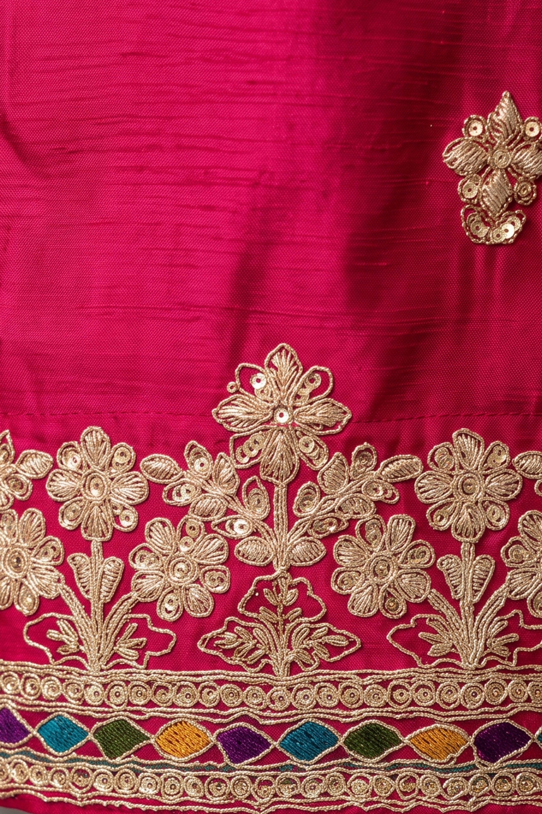 Pink Readymade Embroidered Chinon Suit-SAR12988_4_SareeButa.com