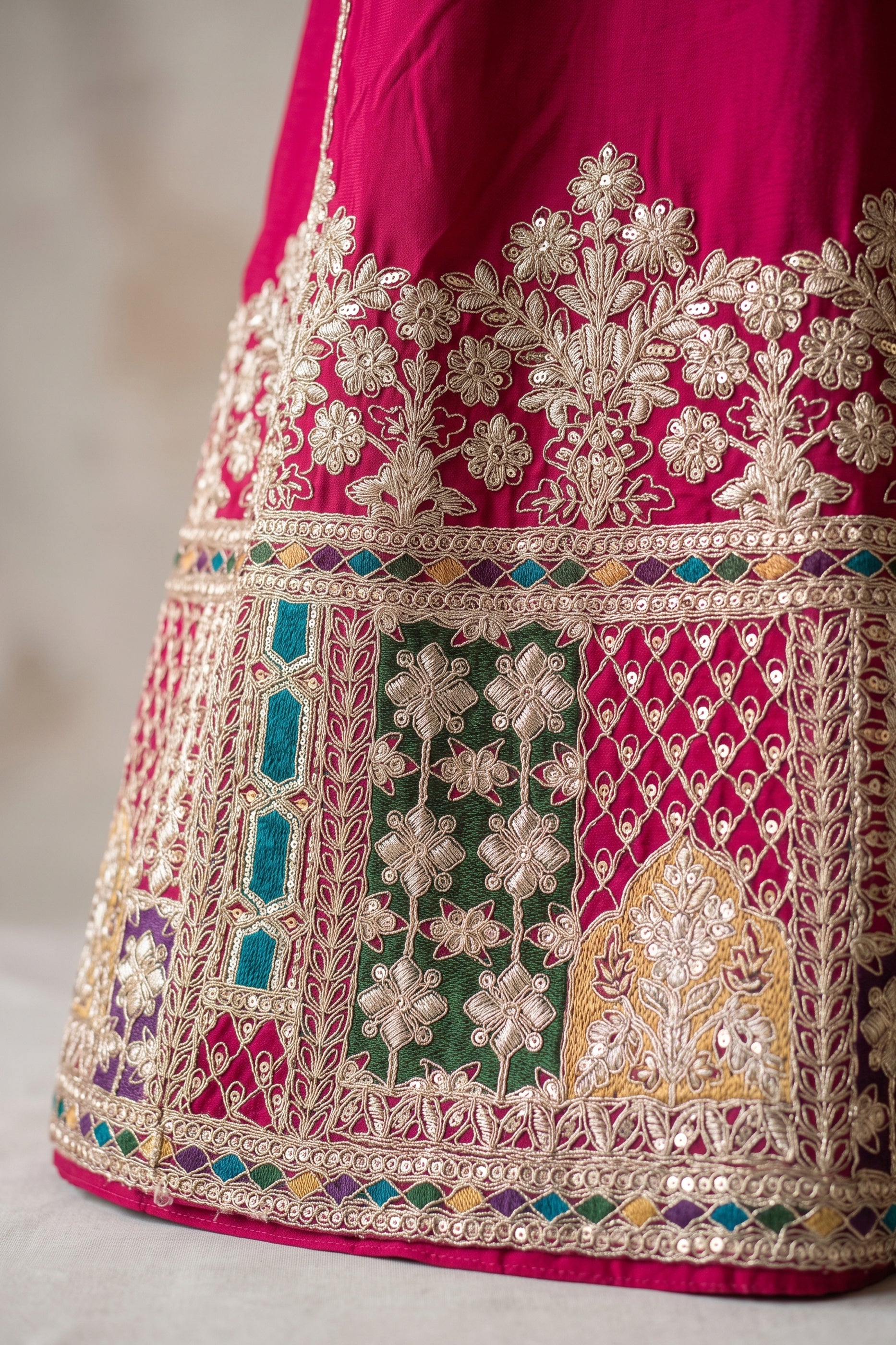 Pink Readymade Embroidered Chinon Suit-SAR12988_5_SareeButa.com