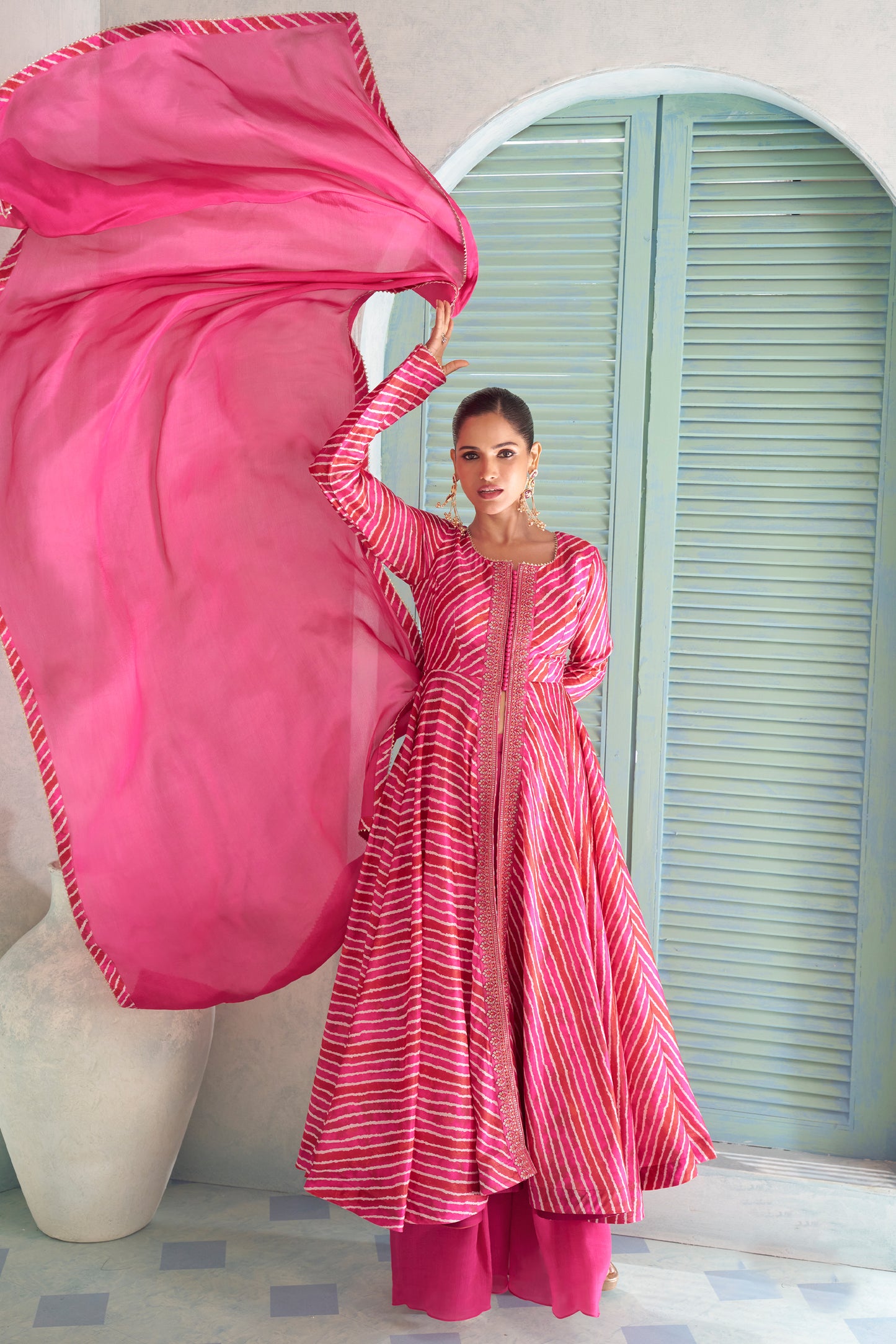 Pink Readymade Embroidered Chinon Suit-SAR13073_3_SareeButa.com
