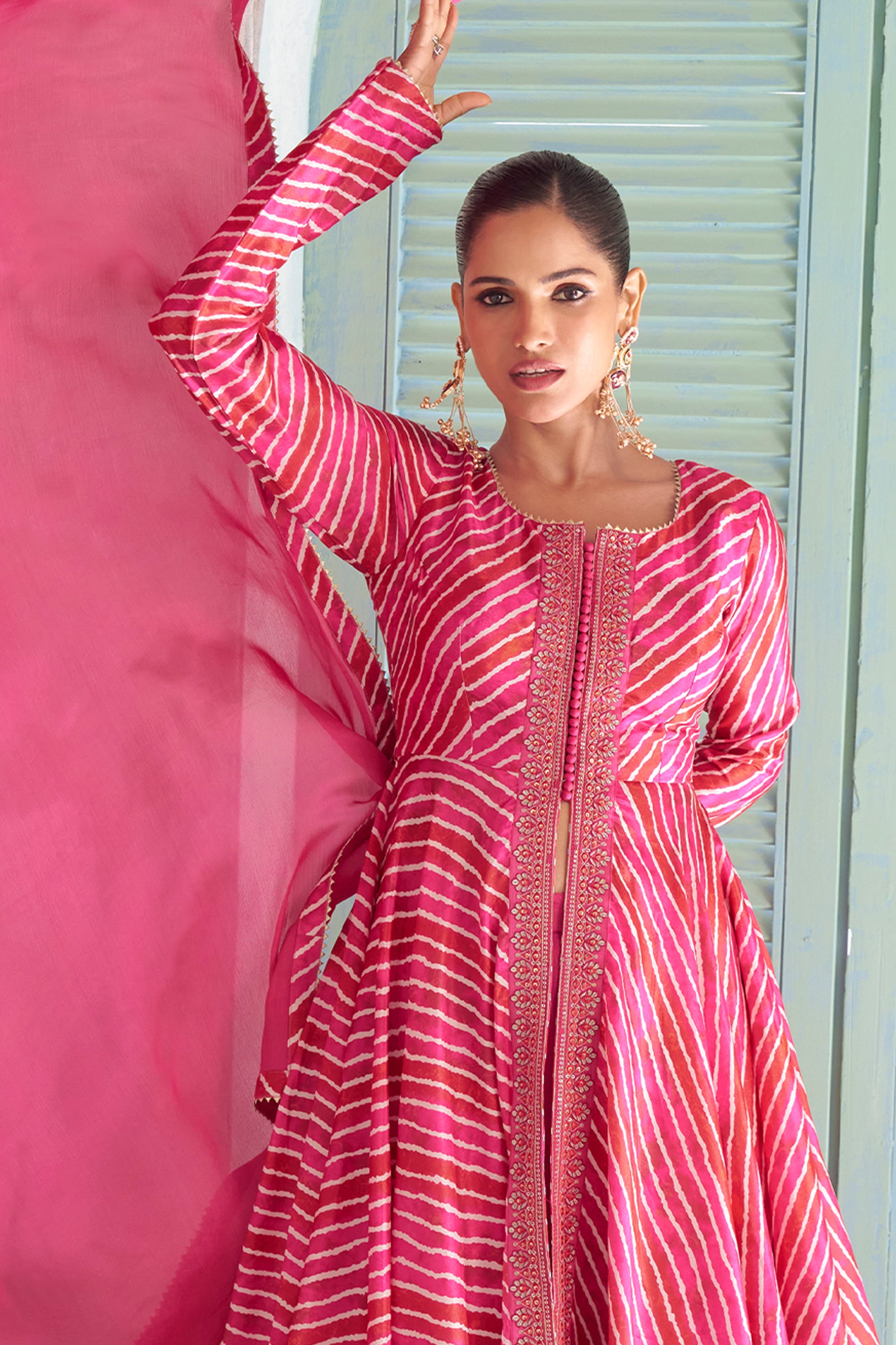 Pink Readymade Embroidered Chinon Suit-SAR13073_5_SareeButa.com
