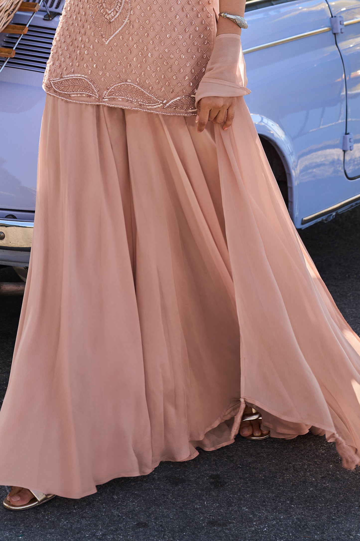 Pink Readymade Embroidered Georgette Palazzo Suit-SAR13079_4_SareeButa.com