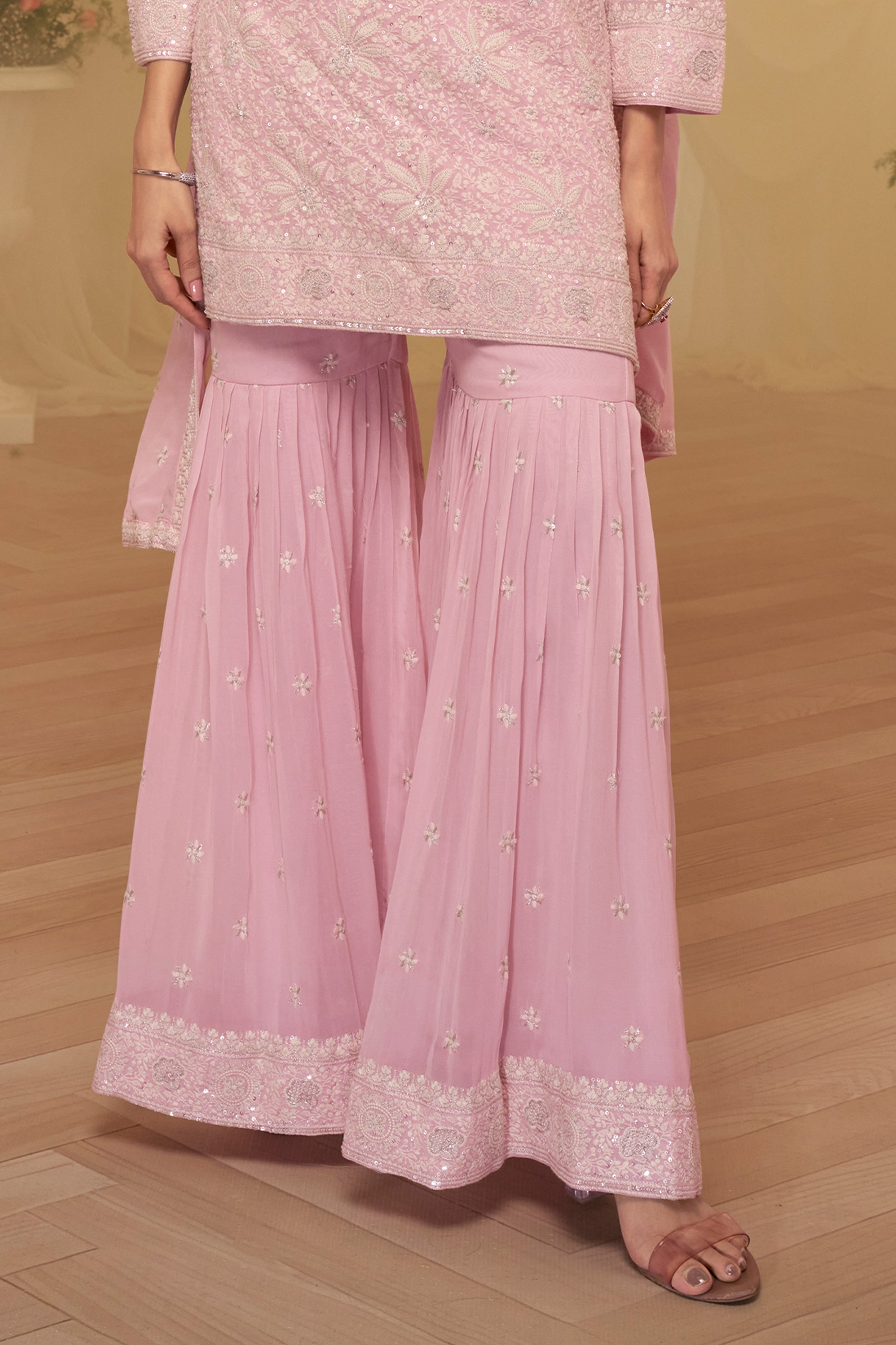 Pink Readymade Embroidered Georgette Sharara Suit-SAR11721_4_SareeButa.com