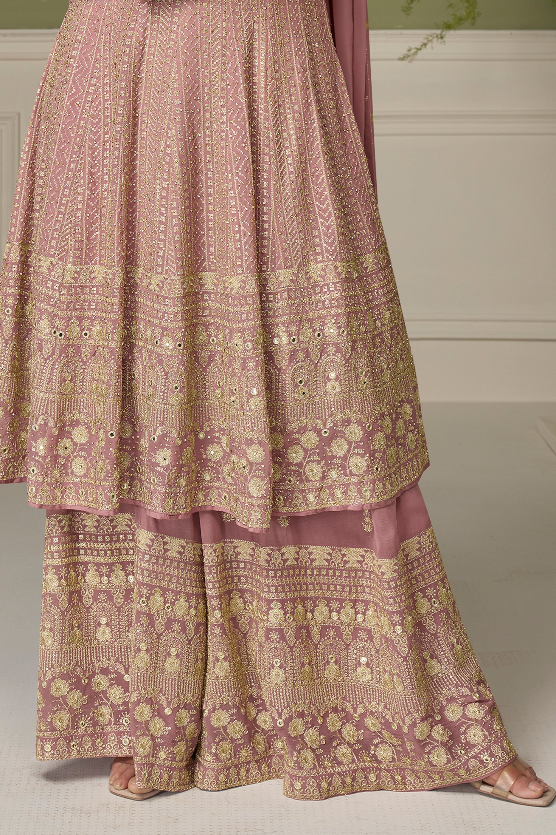 Pink Readymade Embroidered Georgette Suit-SAR11550_5_SareeButa.com