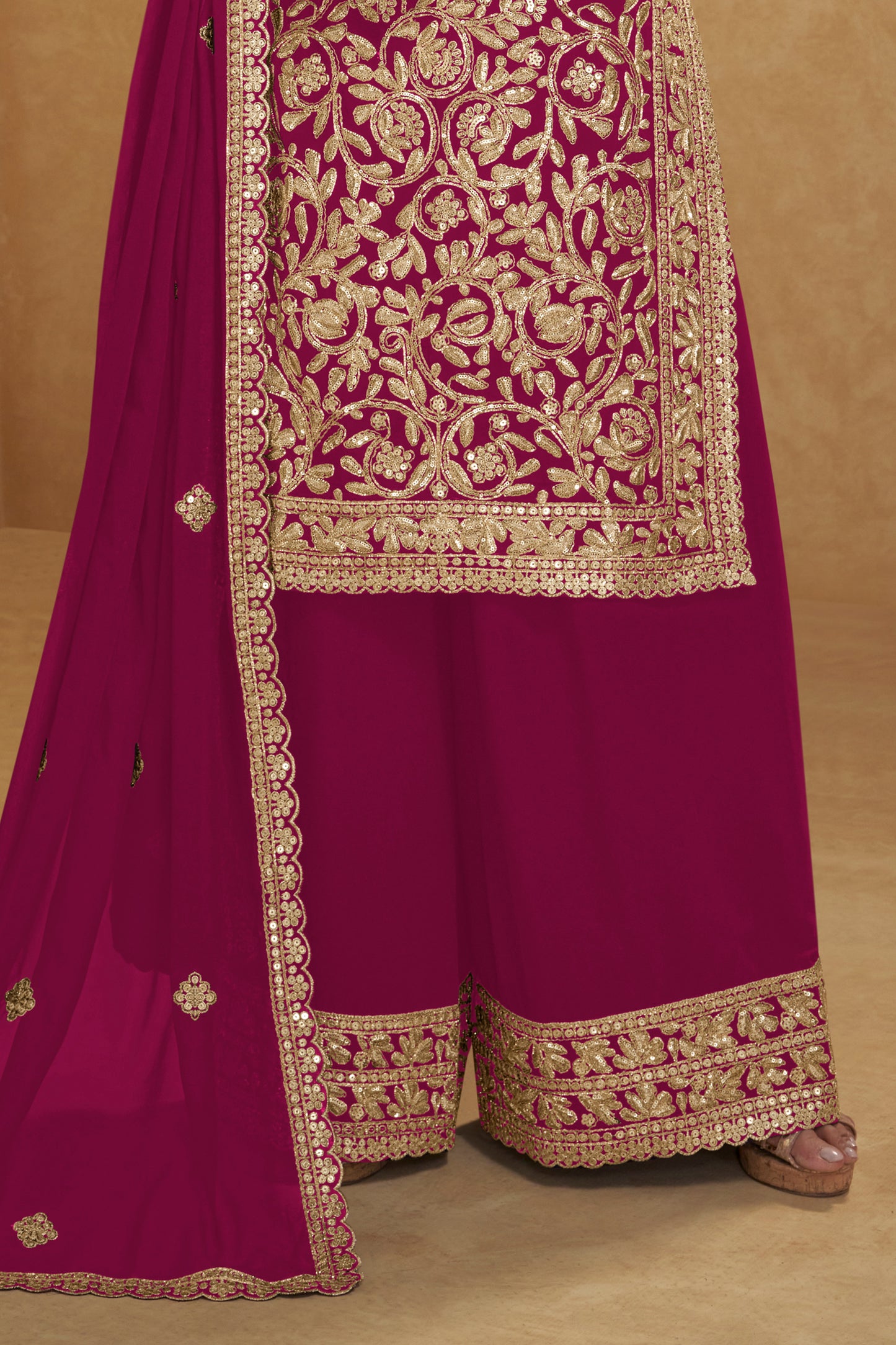 Pink Readymade Embroidered Georgette Suit-SAR12208_4_SareeButa.com