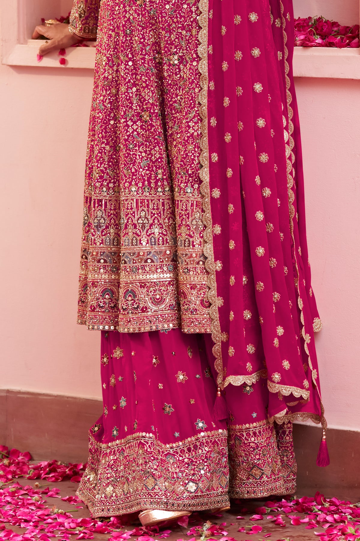 Pink Readymade Embroidered Georgette Suit-SAR13317_4_SareeButa.com