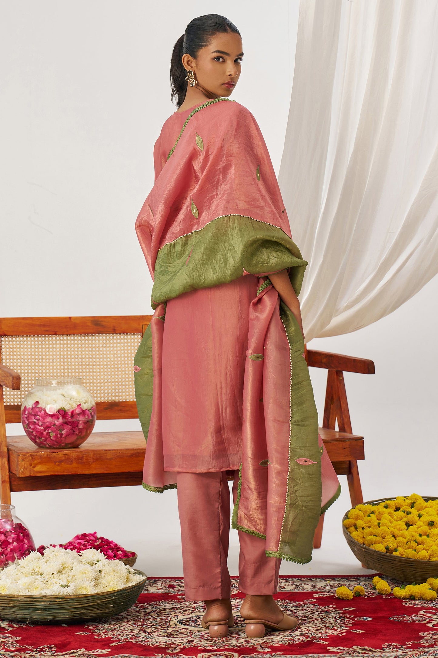Pink Readymade Embroidered Organza Suit-SAR11634_3_SareeButa.com