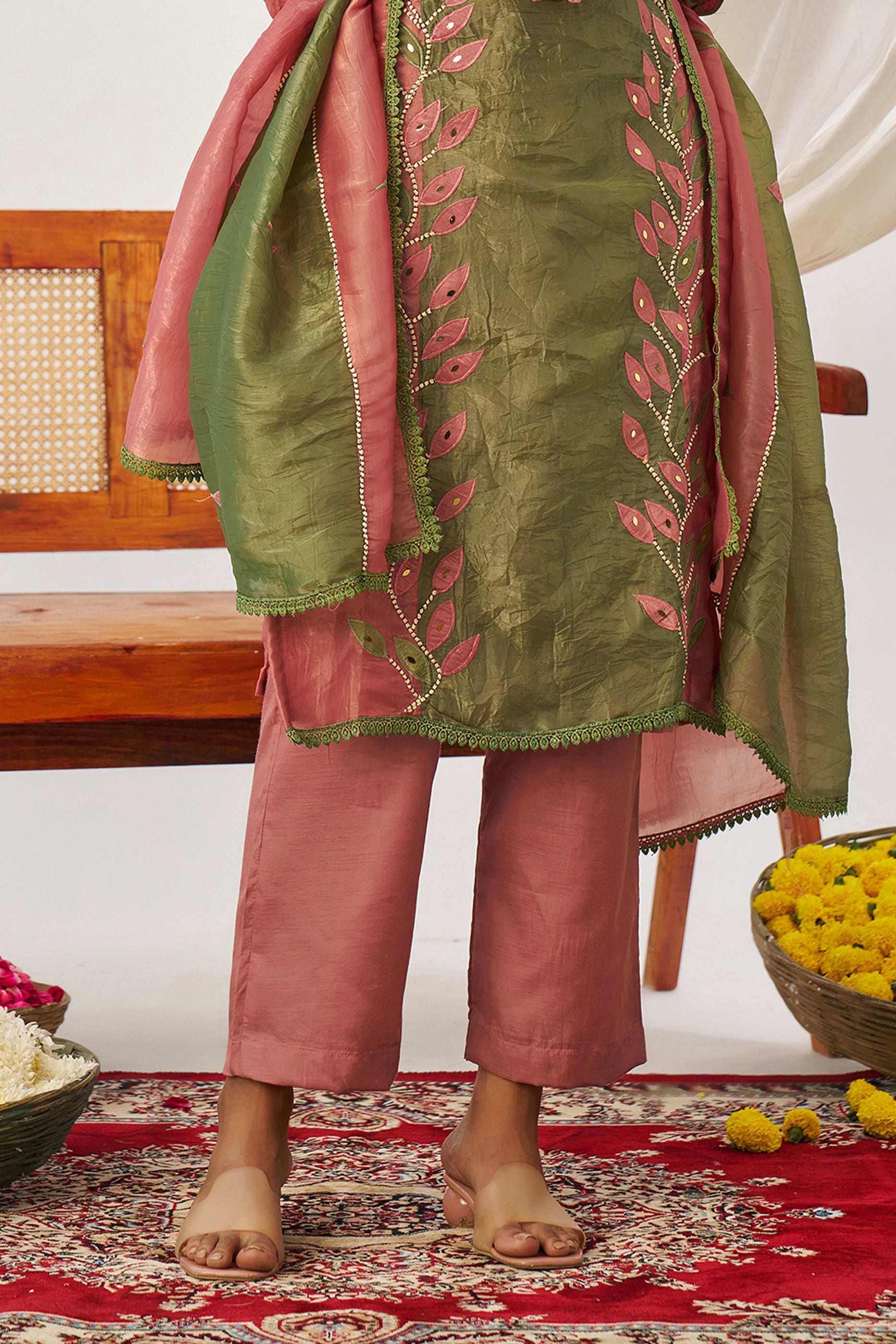 Pink Readymade Embroidered Organza Suit-SAR11634_5_SareeButa.com