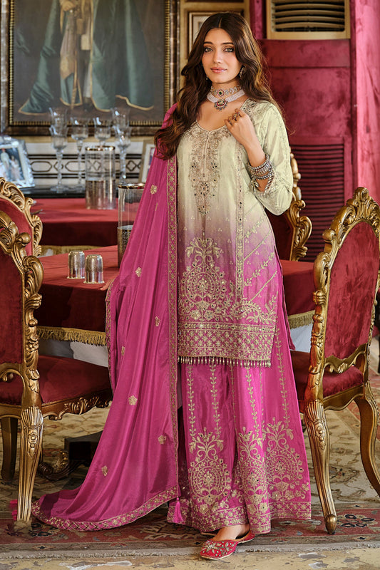 Pink Readymade Embroidered Palazzo Suit-SAR11678_1_SareeButa.com