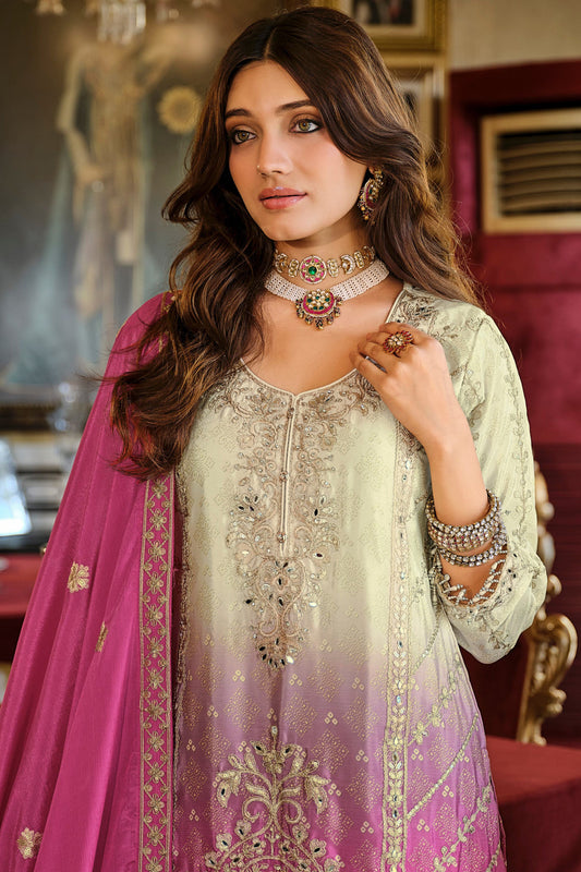 Pink Readymade Embroidered Palazzo Suit-SAR11678_2_SareeButa.com