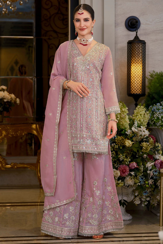 Pink Readymade Embroidered Shimmer Palazzo Suit-SAR11668_1_SareeButa.com