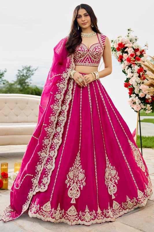 Pink Readymade Embroidered Silk Lehenga-SAR12875_1_SareeButa.com