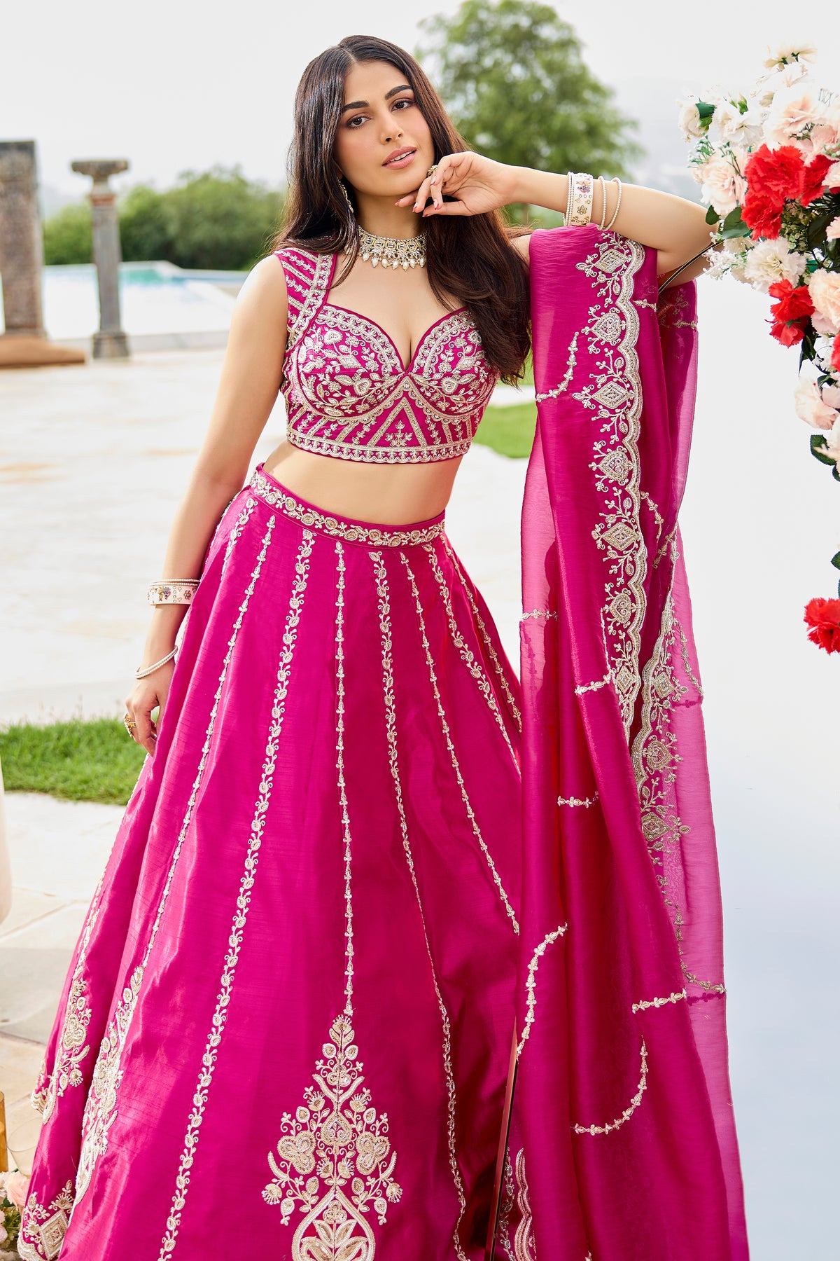 Pink Readymade Embroidered Silk Lehenga-SAR12875_5_SareeButa.com