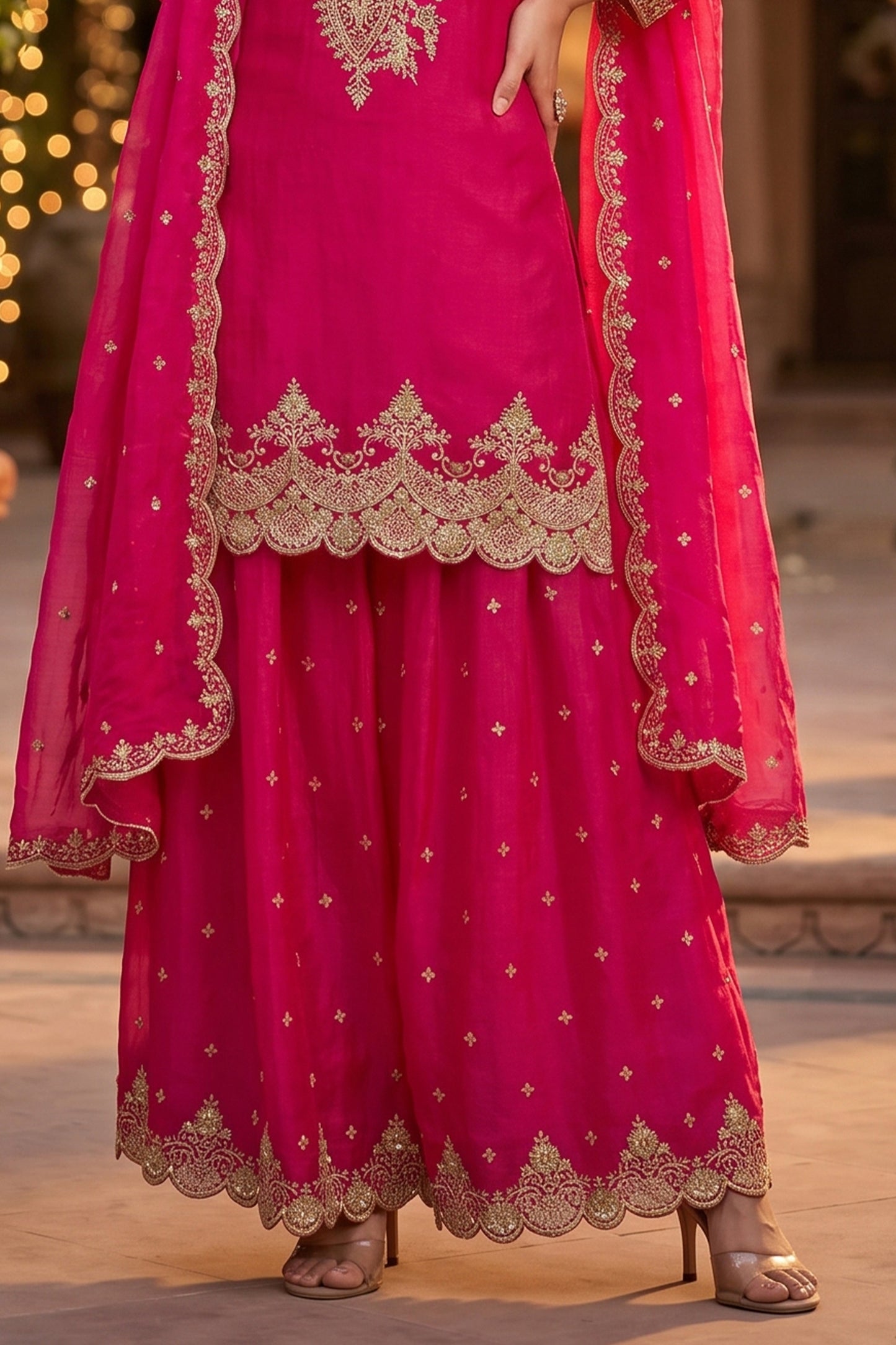 Pink Readymade Embroidered Silk Sharara Suit-SAR12999_5_SareeButa.com