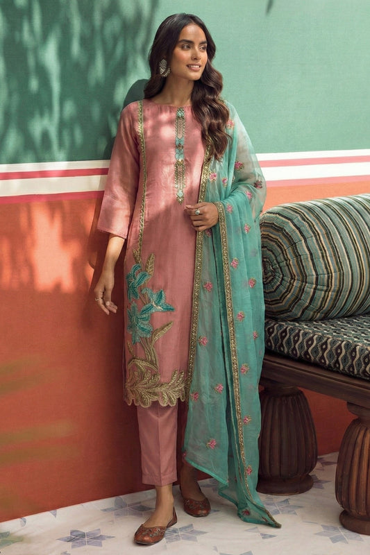 Pink Readymade Embroidered Silk Suit-SAR11630_1_SareeButa.com