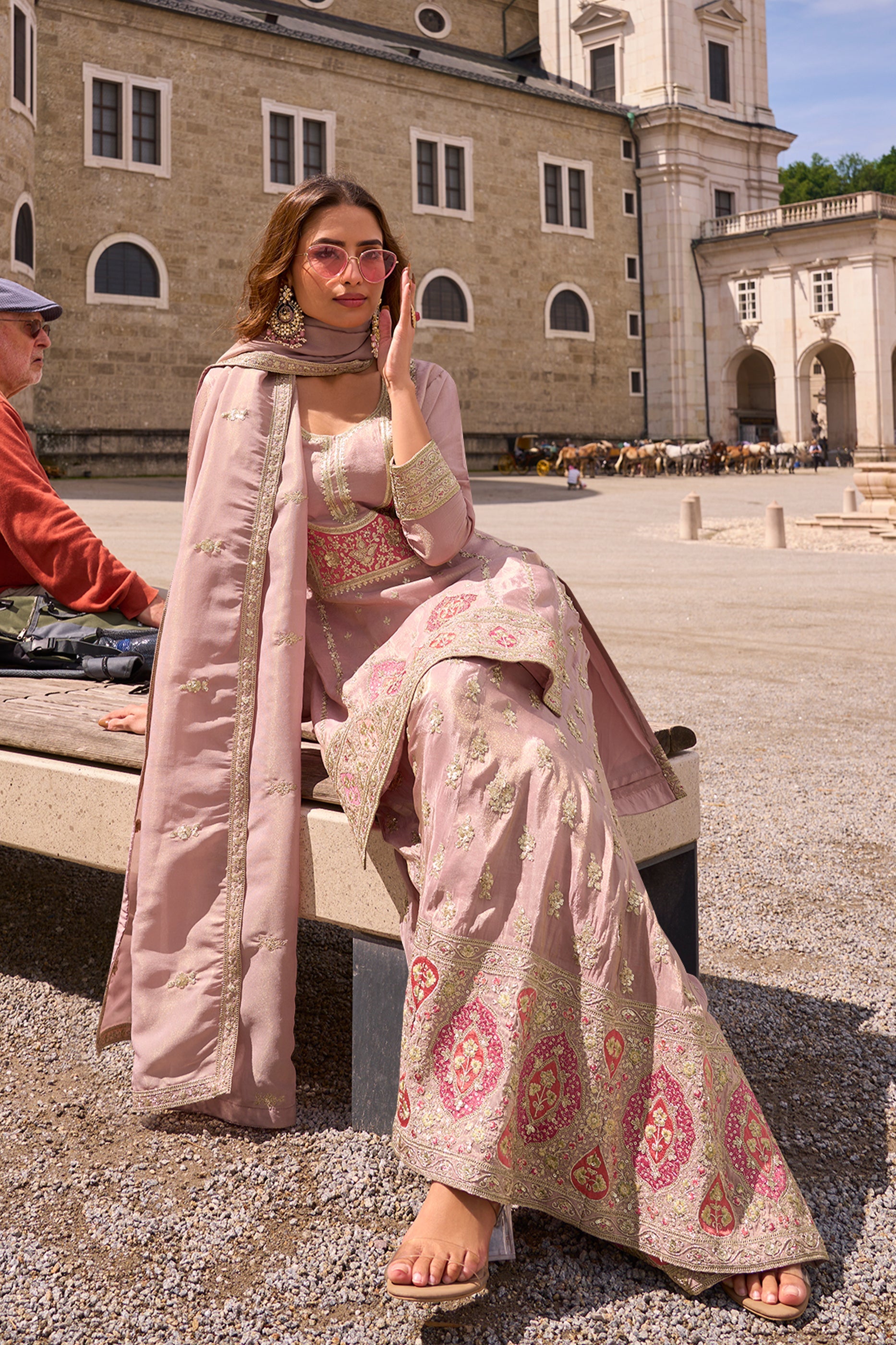 Pink Readymade Embroidered Simar Silk Suit-SAR10792_3_SareeButa.com