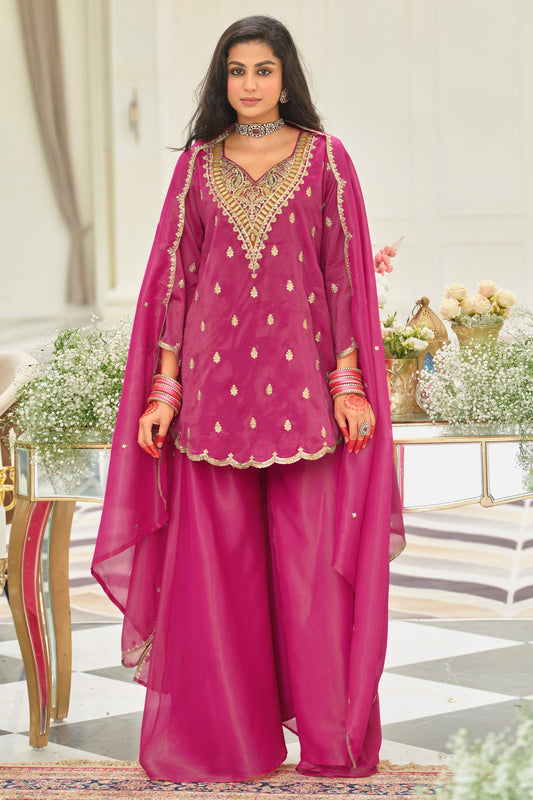 Pink Readymade Embroidered Simar Silk Suit-SAR12121_1_SareeButa.com
