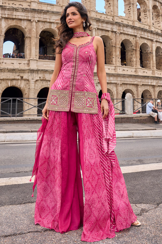 Pink Readymade Embroidered Simar Silk Suit-SAR13085_1_SareeButa.com
