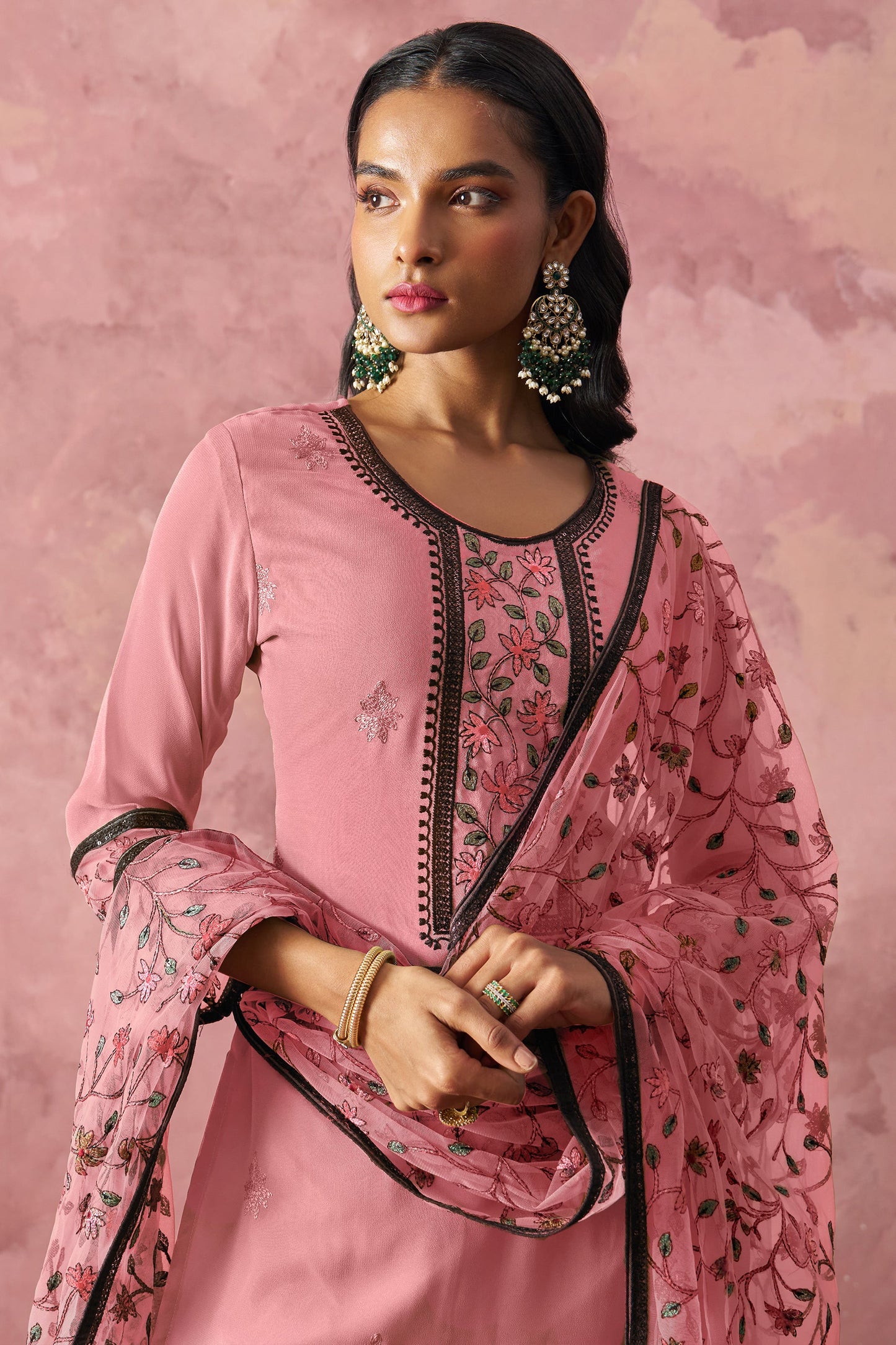 Pink Readymade Georgette Salwar Suit-SS417_2_SareeButa.com